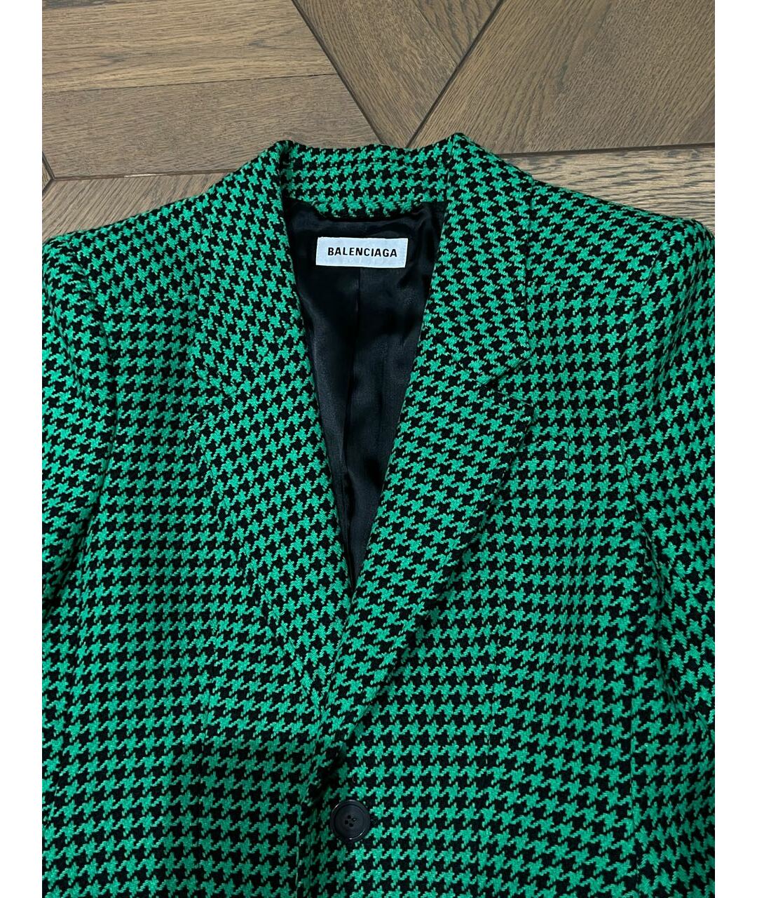 BALENCIAGA Зеленый шерстяной жакет/пиджак, фото 3