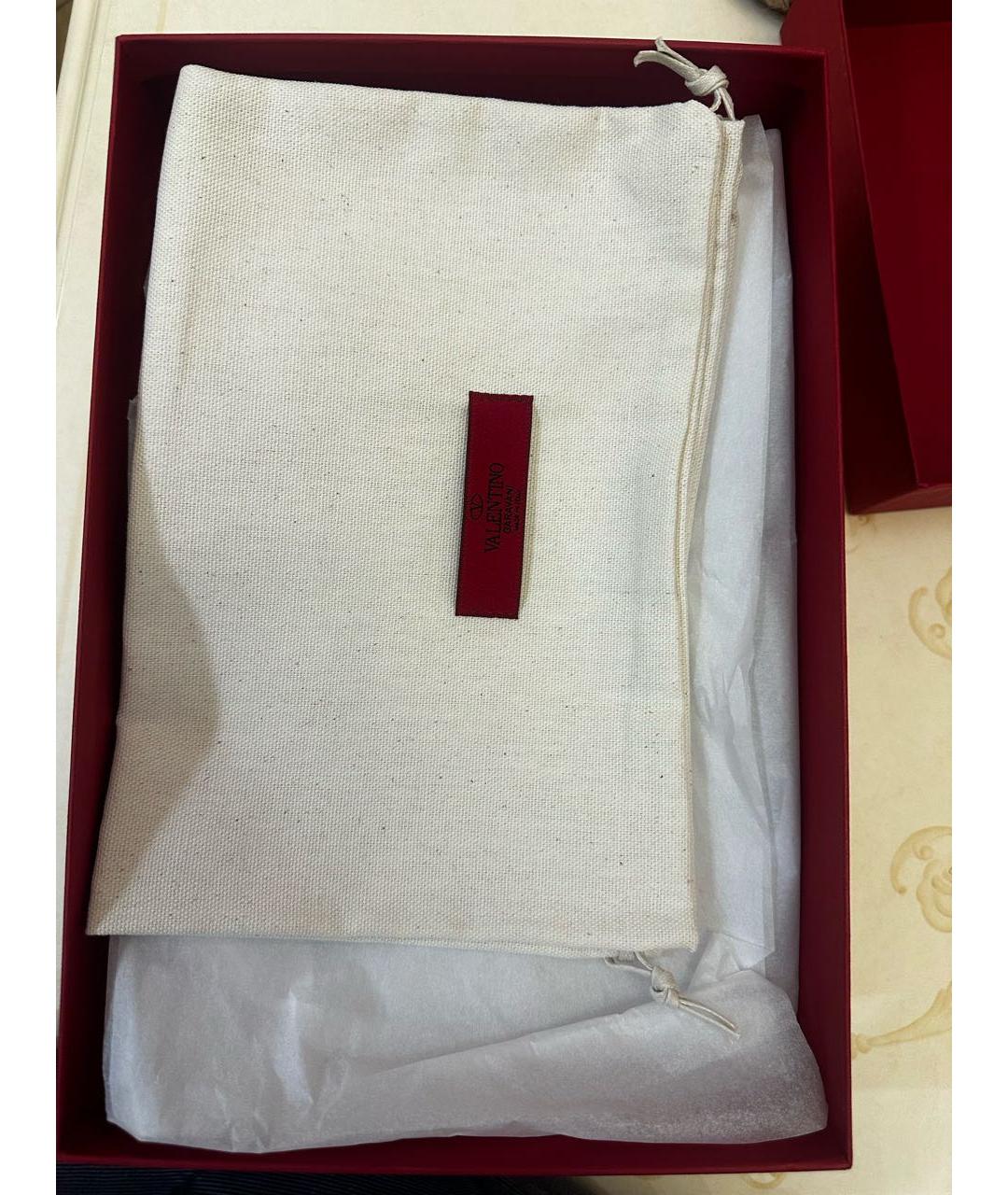 VALENTINO Бежевые кожаные босоножки, фото 8