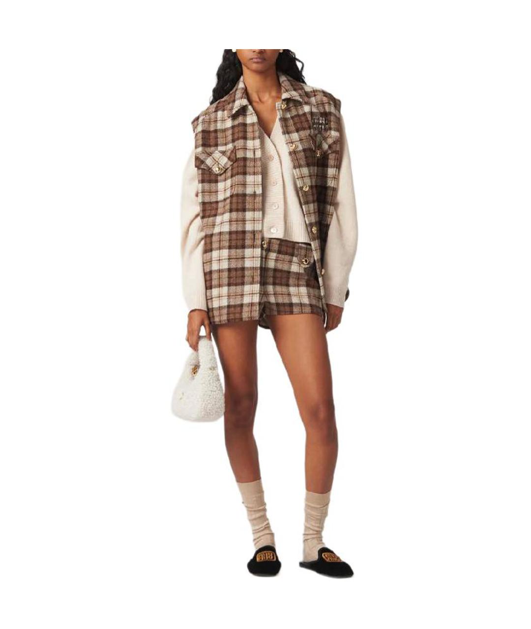 MIU MIU Розовый кашемировый кардиган, фото 2