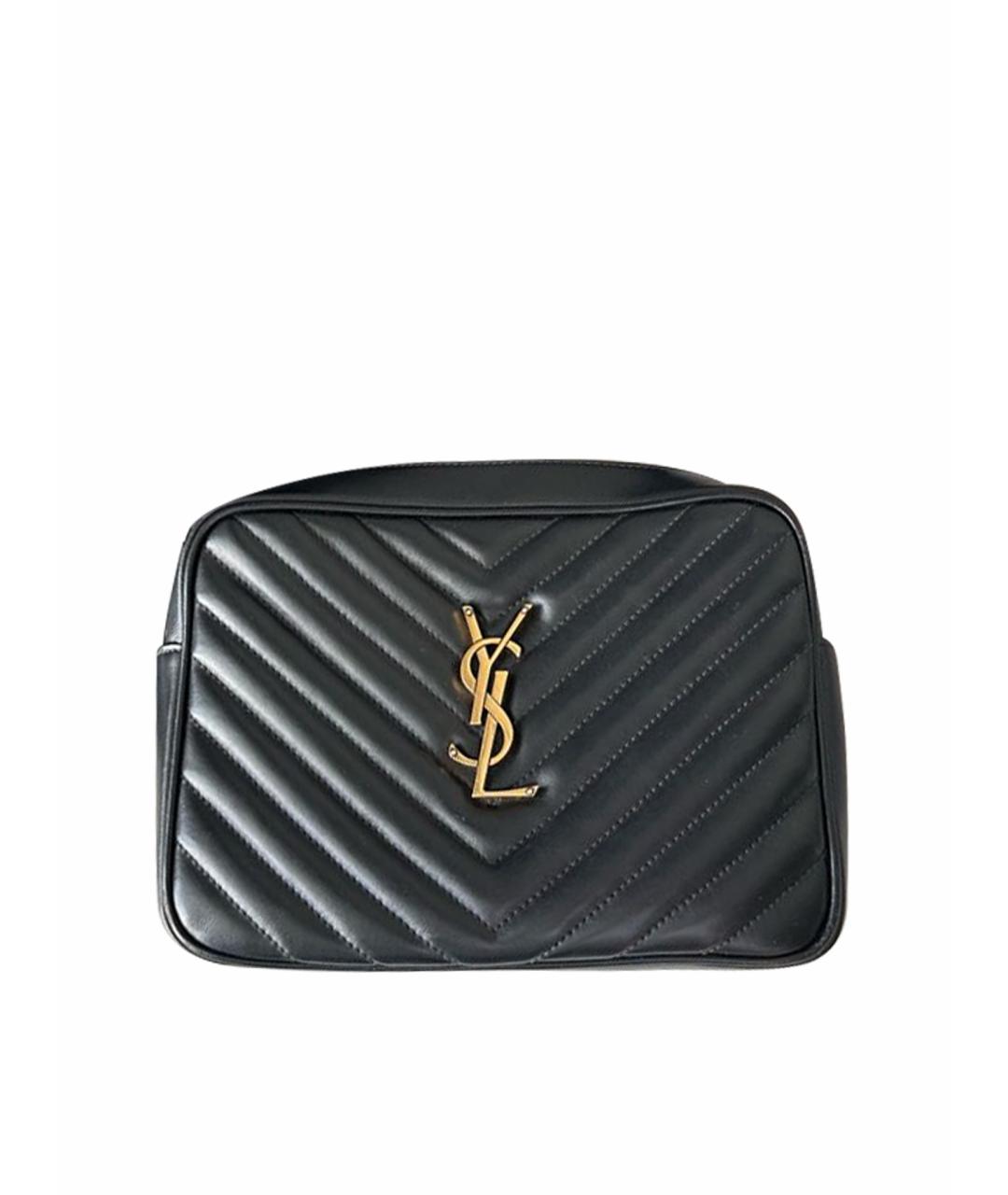 YVES SAINT LAURENT BEAUTY Черная сумка через плечо из лакированной кожи, фото 1