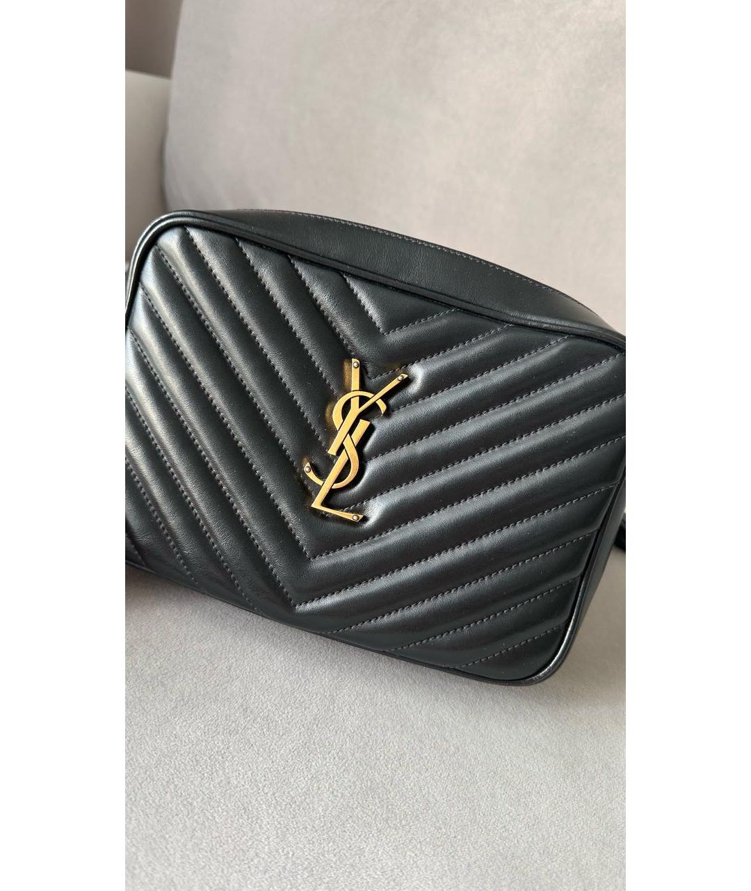 YVES SAINT LAURENT BEAUTY Черная сумка через плечо из лакированной кожи, фото 2