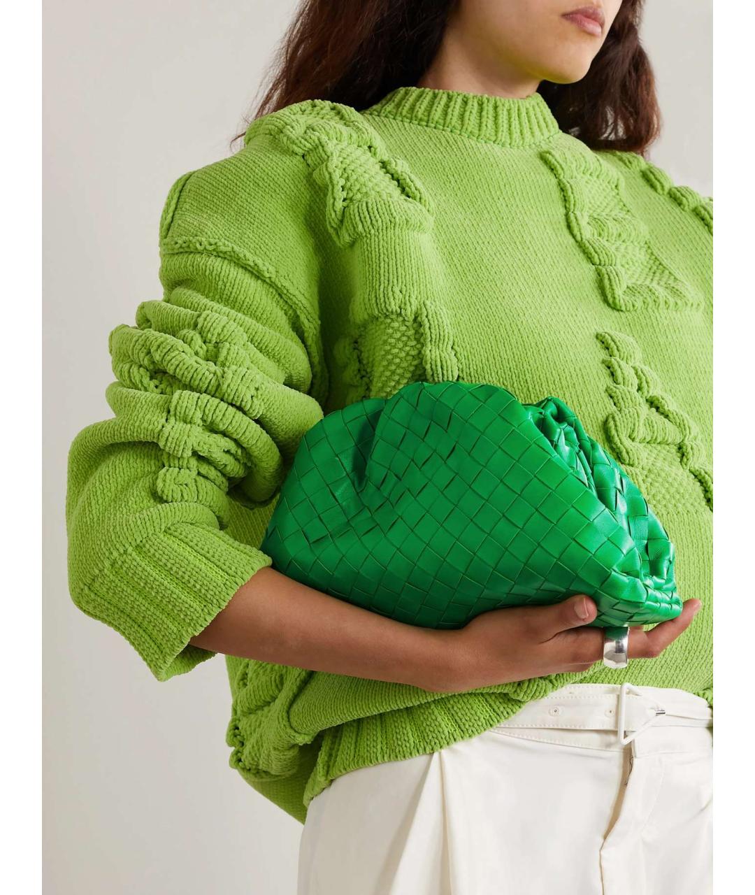 BOTTEGA VENETA Салатовый джемпер / свитер, фото 7