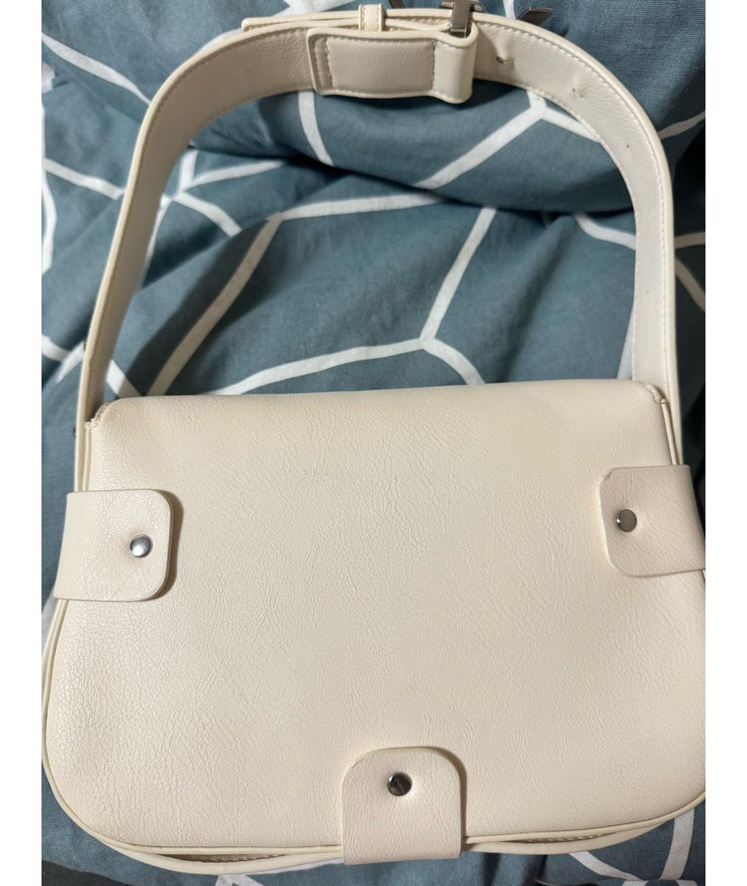 ARMANI EXCHANGE Бежевая сумка с короткими ручками из искусственной кожи, фото 3