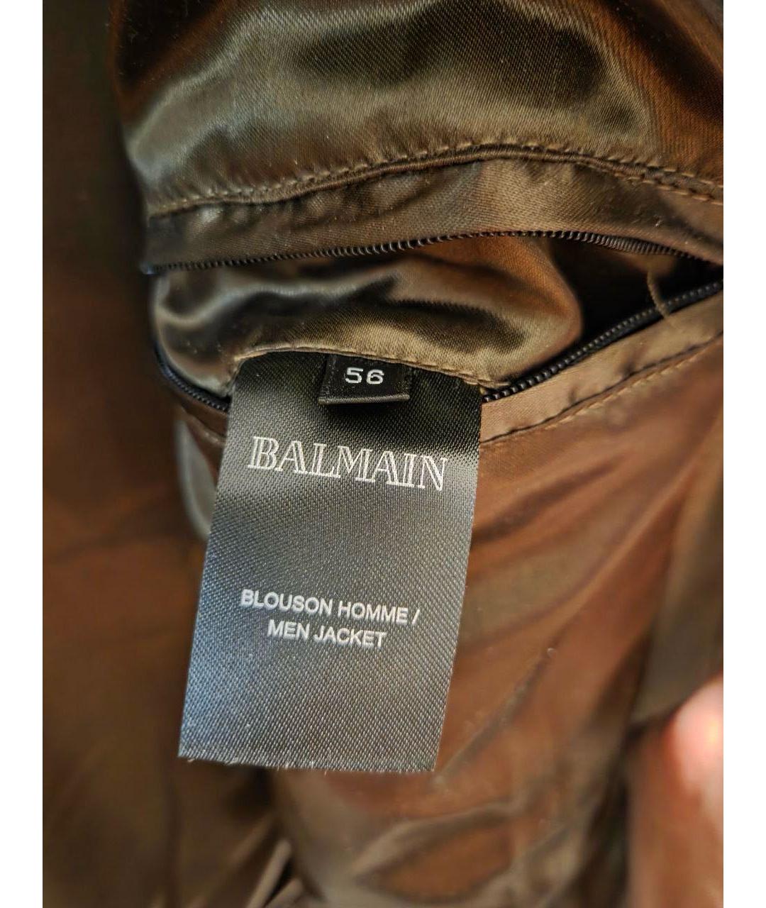BALMAIN Коричневая куртка, фото 6