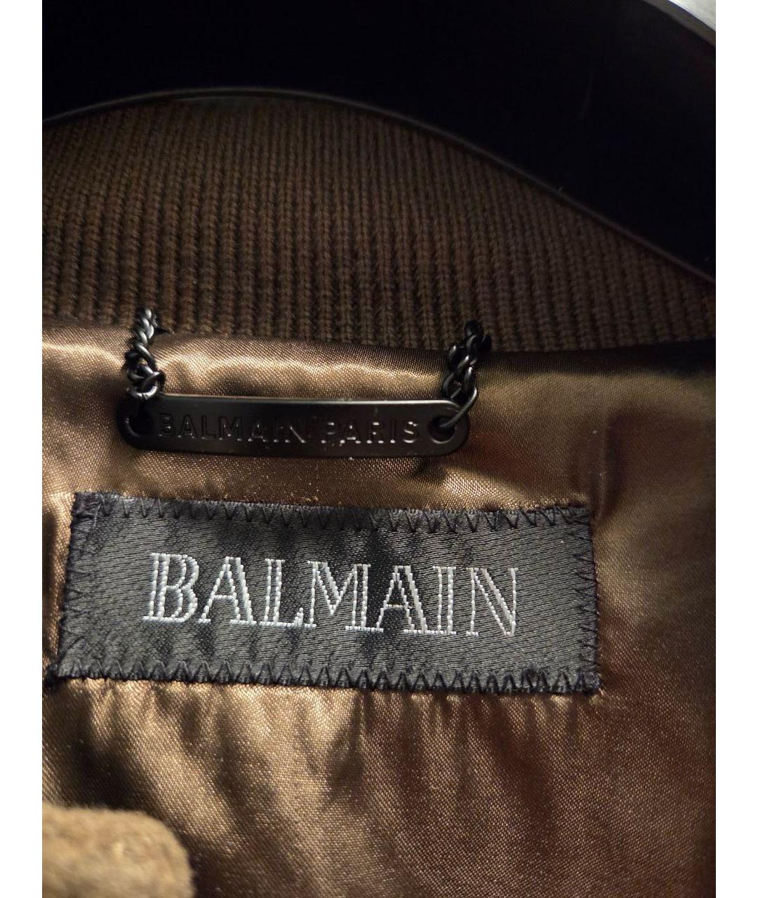 BALMAIN Коричневая куртка, фото 8