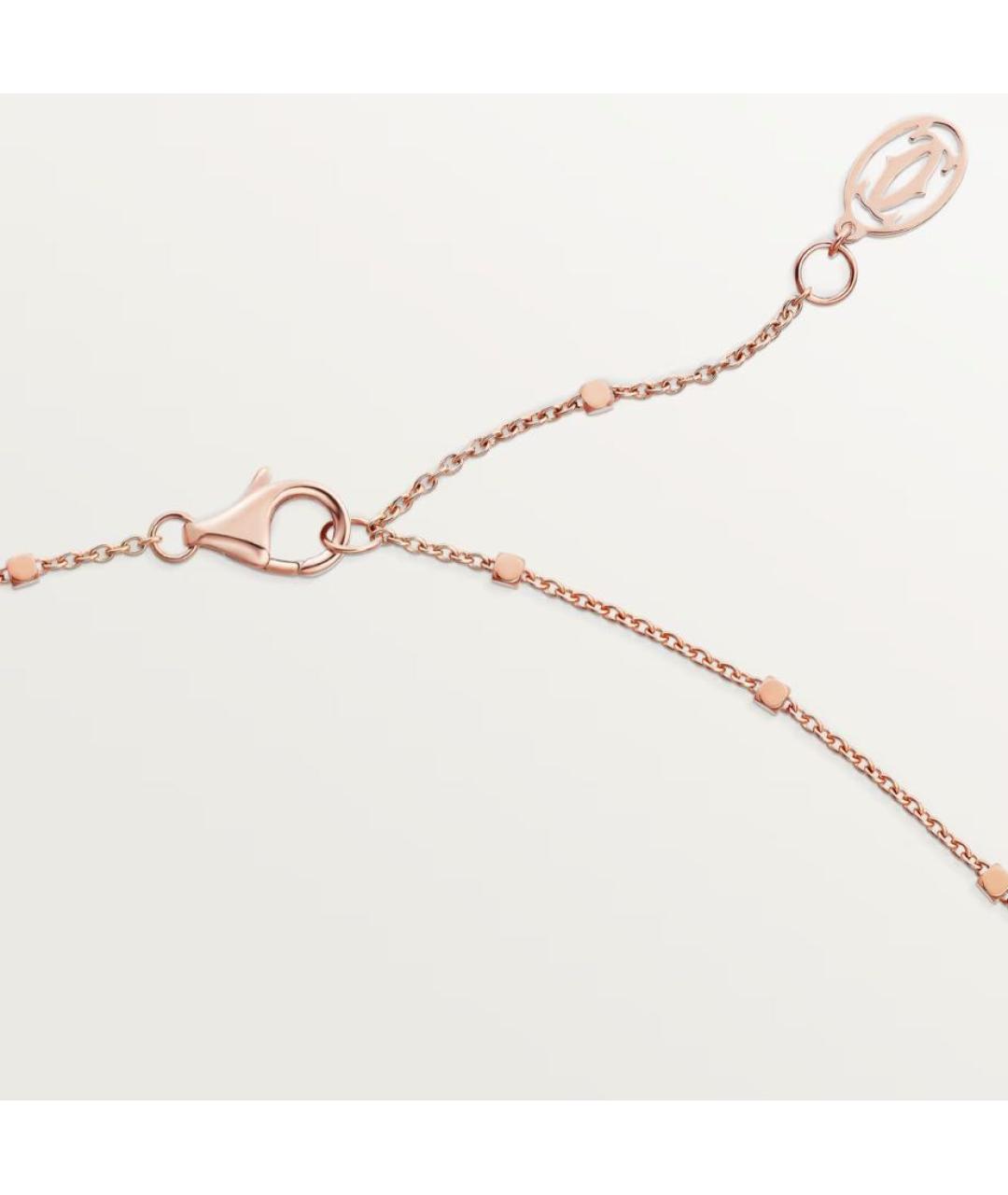 CARTIER Желтое колье из розового золота, фото 3