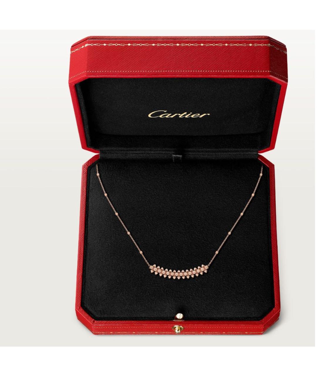 CARTIER Желтое колье из розового золота, фото 5