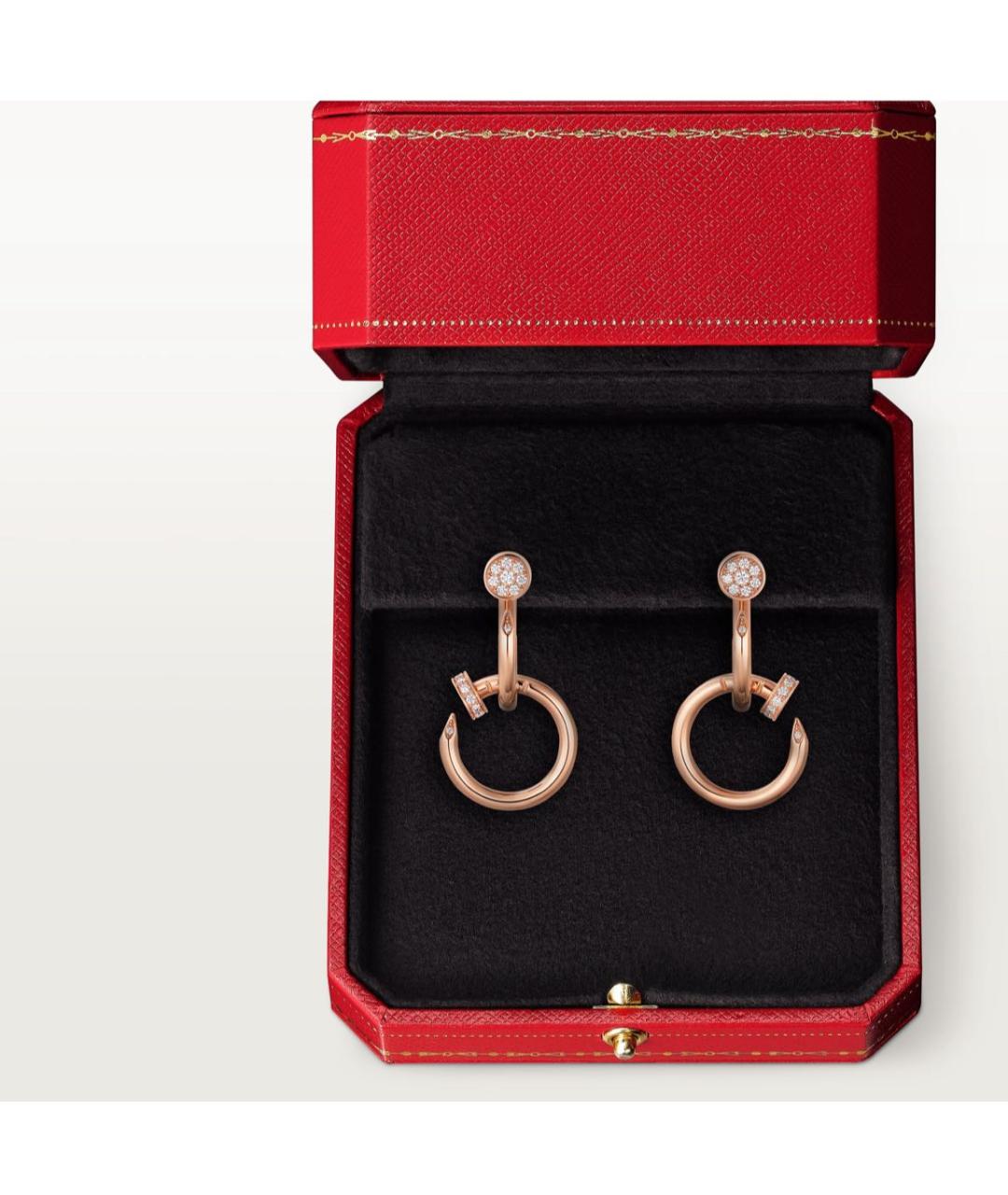 CARTIER Желтые серьги из розового золота, фото 6