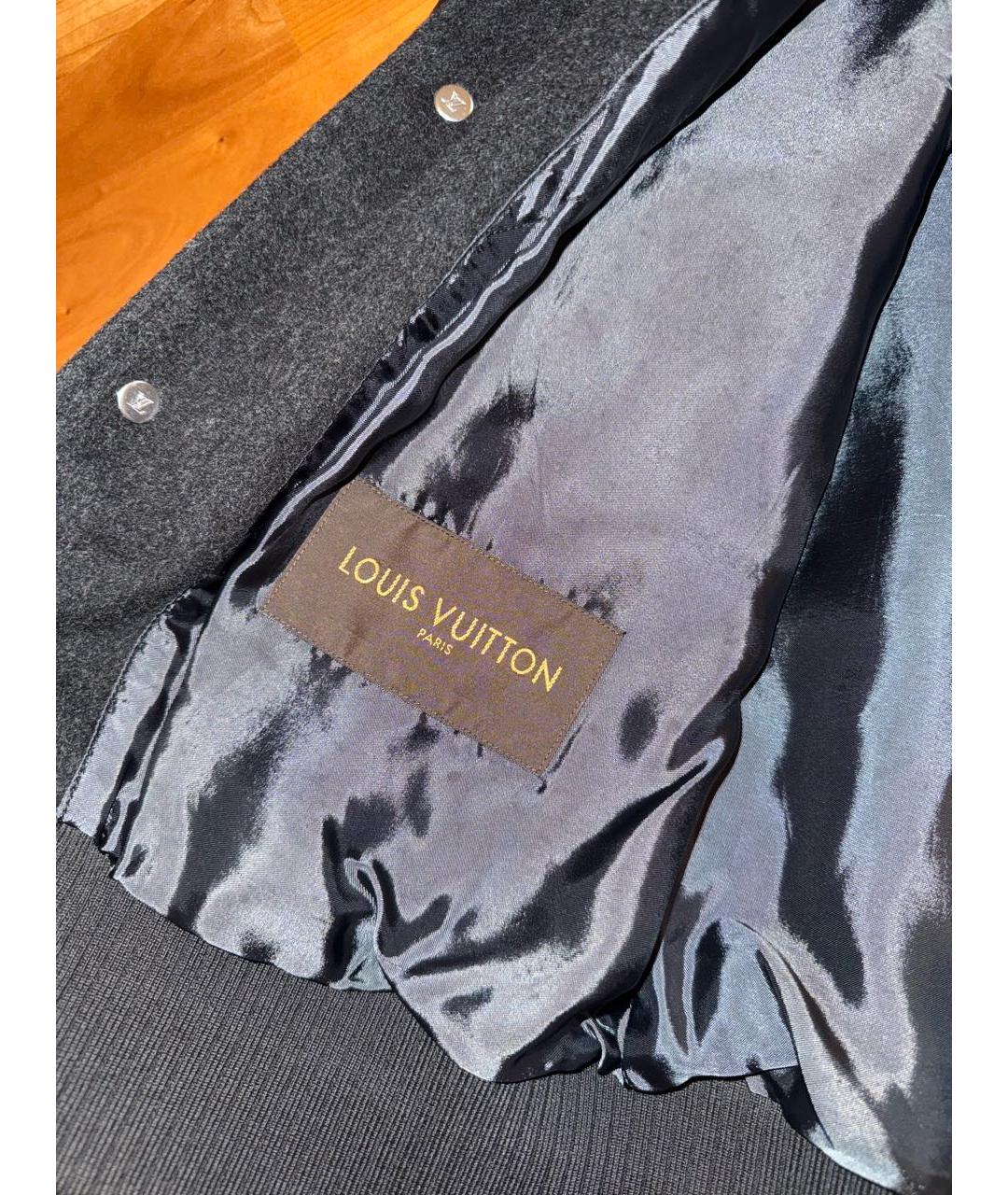 LOUIS VUITTON Темно-синяя кашемировая куртка, фото 5
