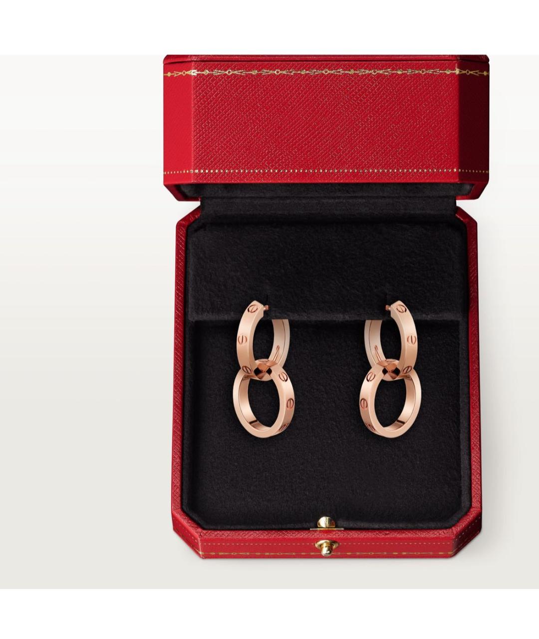 CARTIER Желтые серьги из розового золота, фото 6