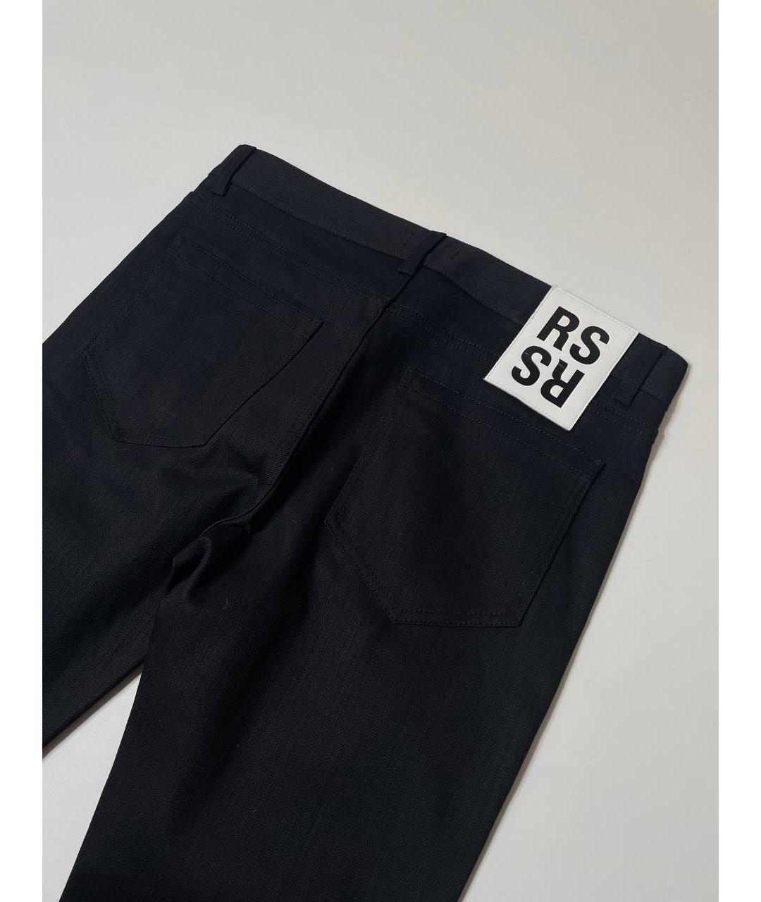 RAF SIMONS Черные хлопковые джинсы, фото 2