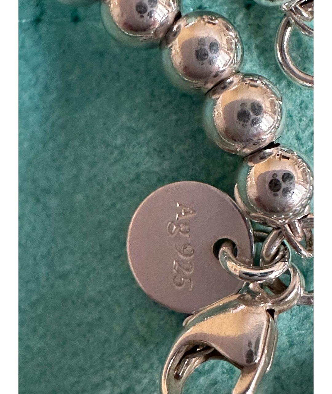 TIFFANY&CO Бирюзовый серебряный браслет, фото 5