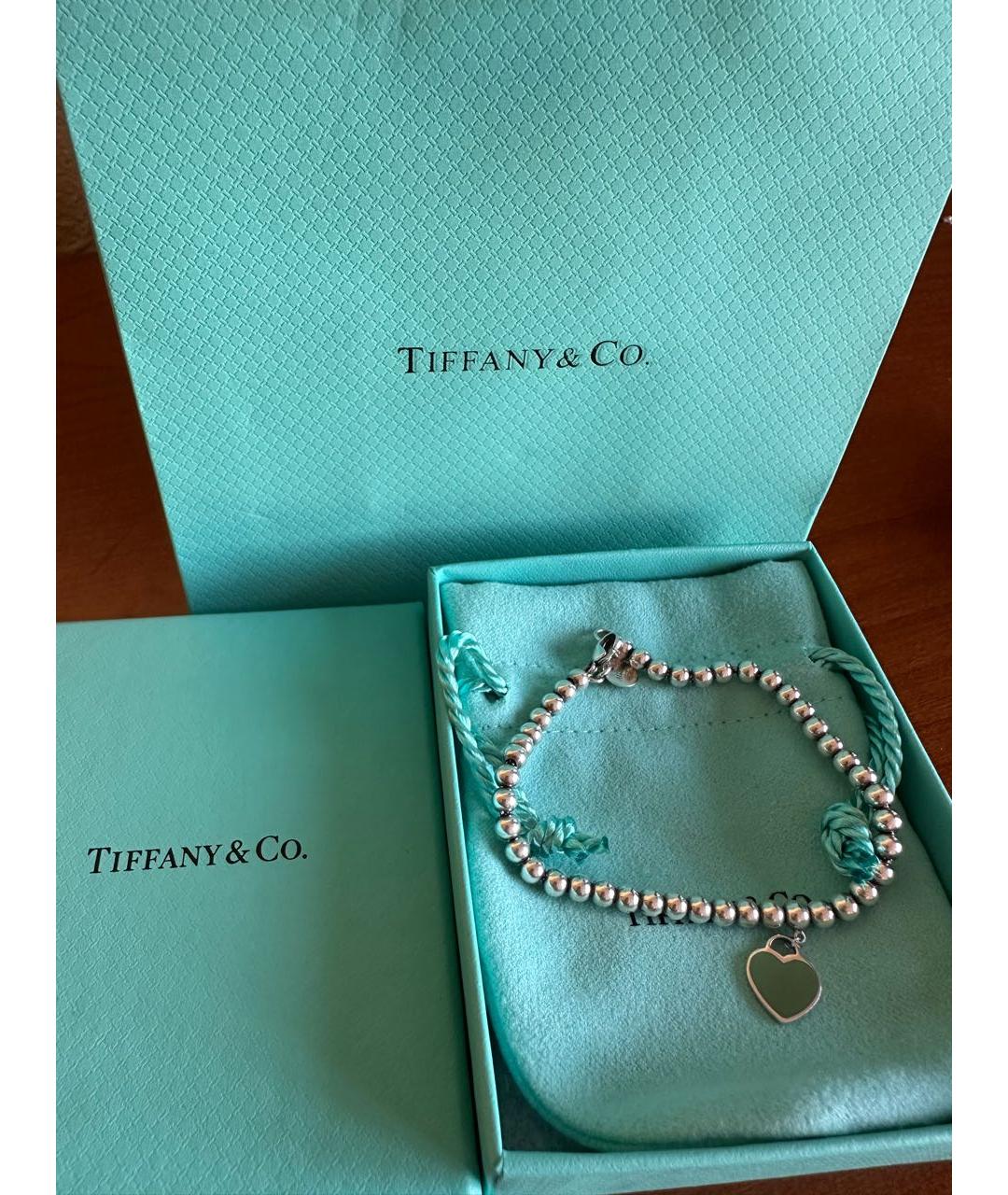 TIFFANY&CO Бирюзовый серебряный браслет, фото 2