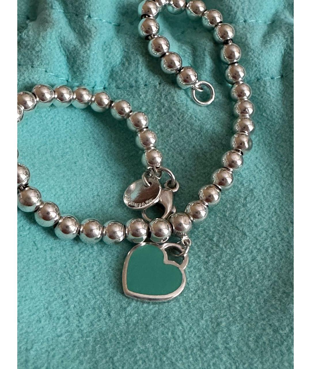 TIFFANY&CO Бирюзовый серебряный браслет, фото 7