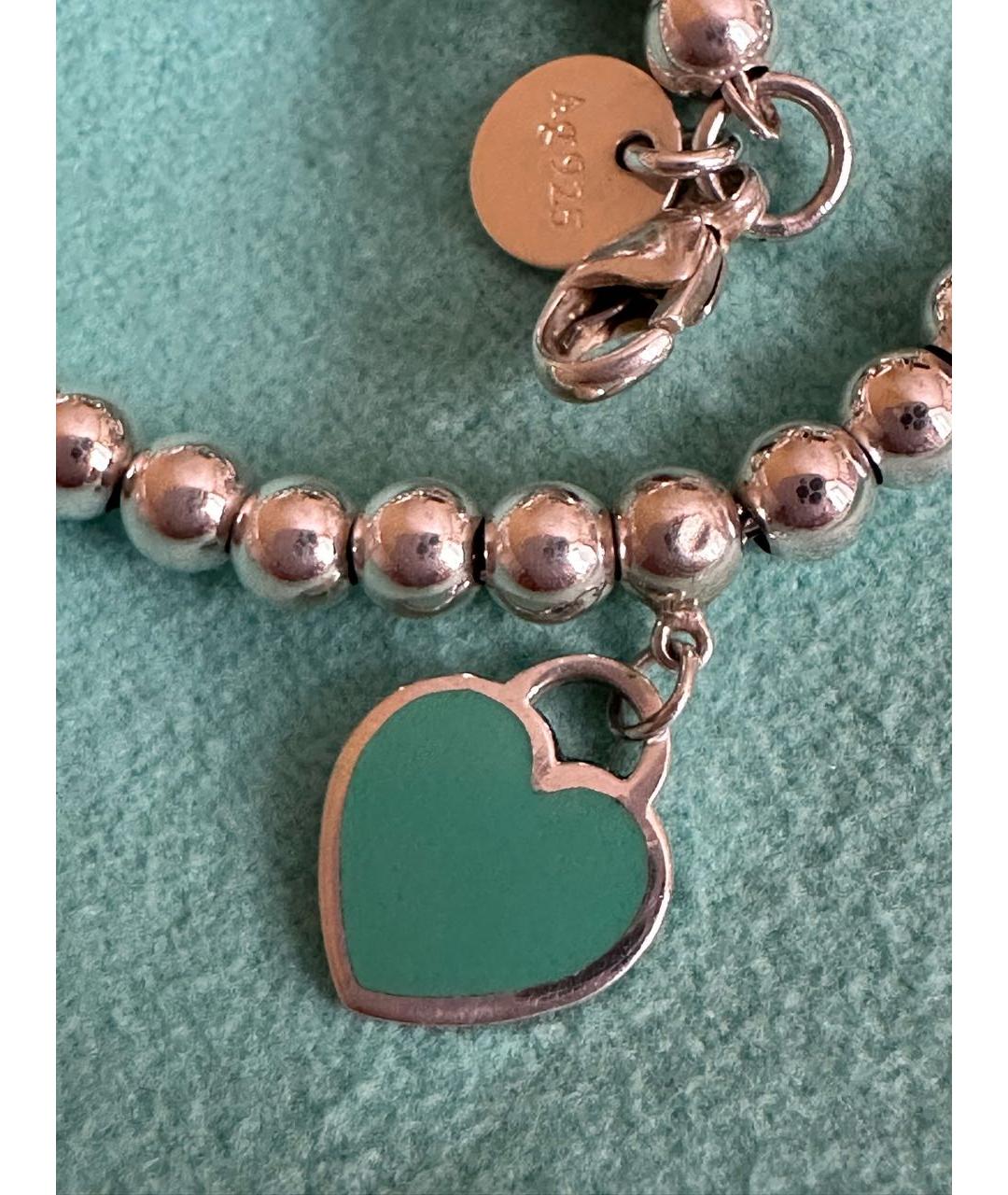 TIFFANY&CO Бирюзовый серебряный браслет, фото 4