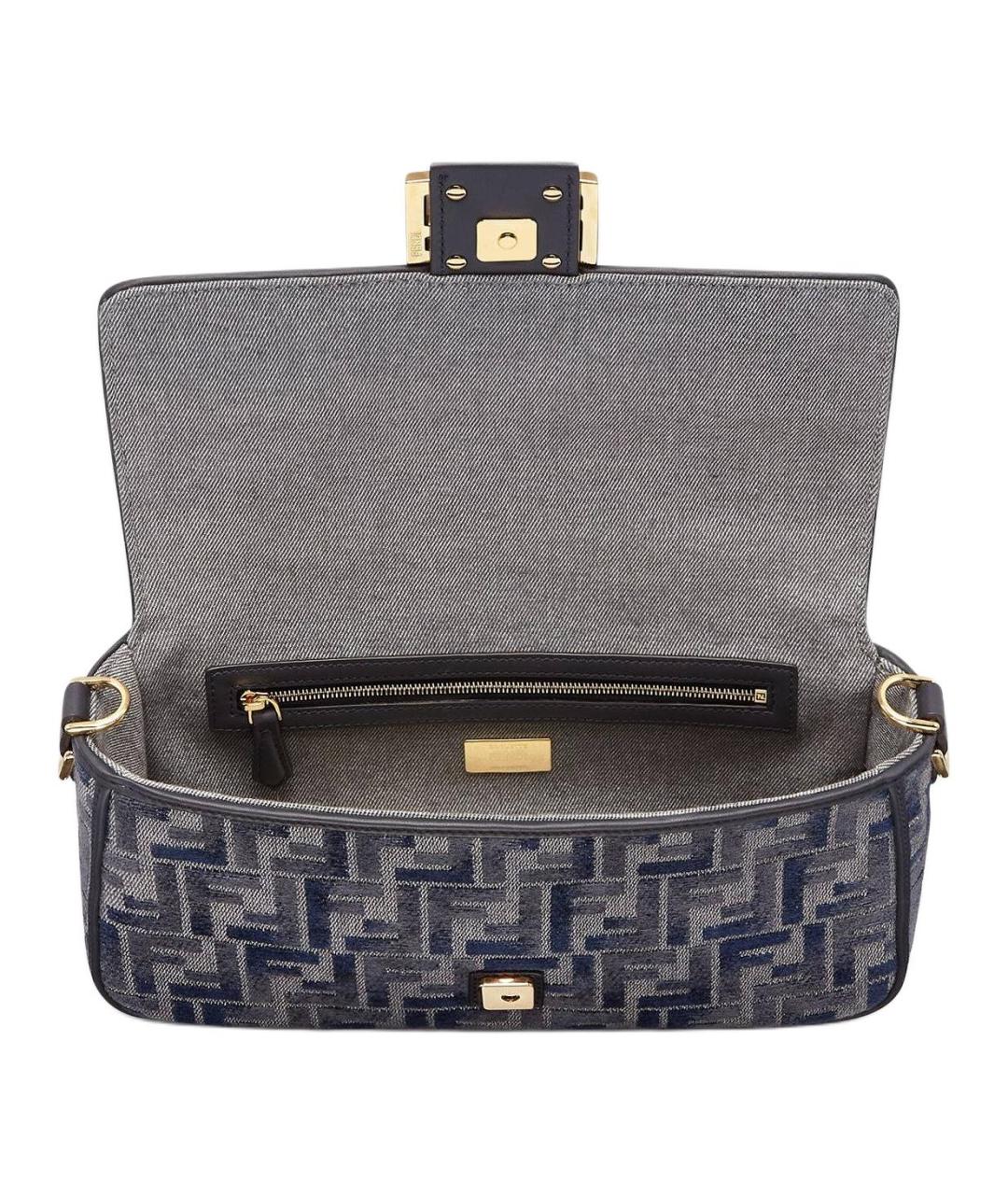 FENDI Темно-синяя сумка через плечо, фото 4