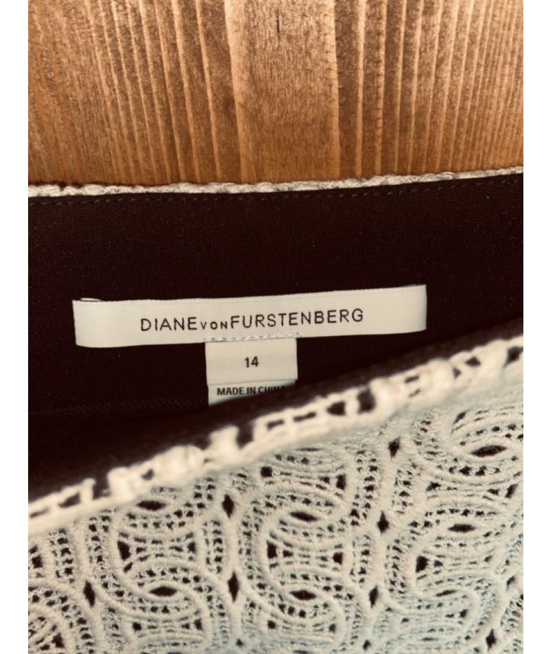 DIANE VON FURSTENBERG Черная полиэстеровая юбка миди, фото 3