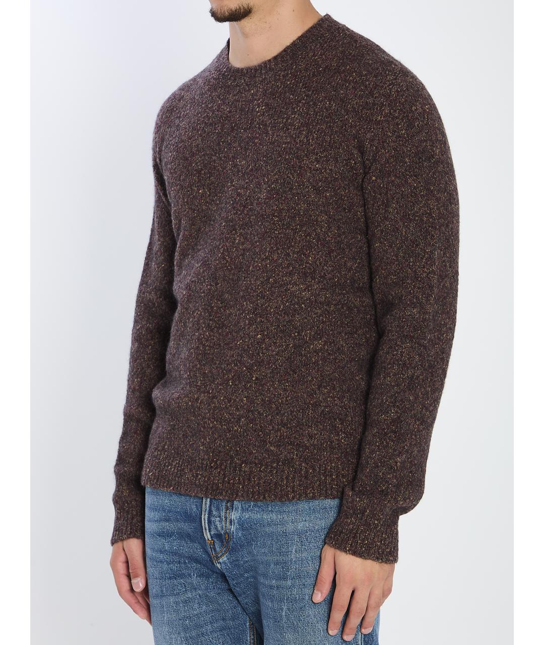 ROBERTO COLLINA Коричневый джемпер / свитер, фото 2