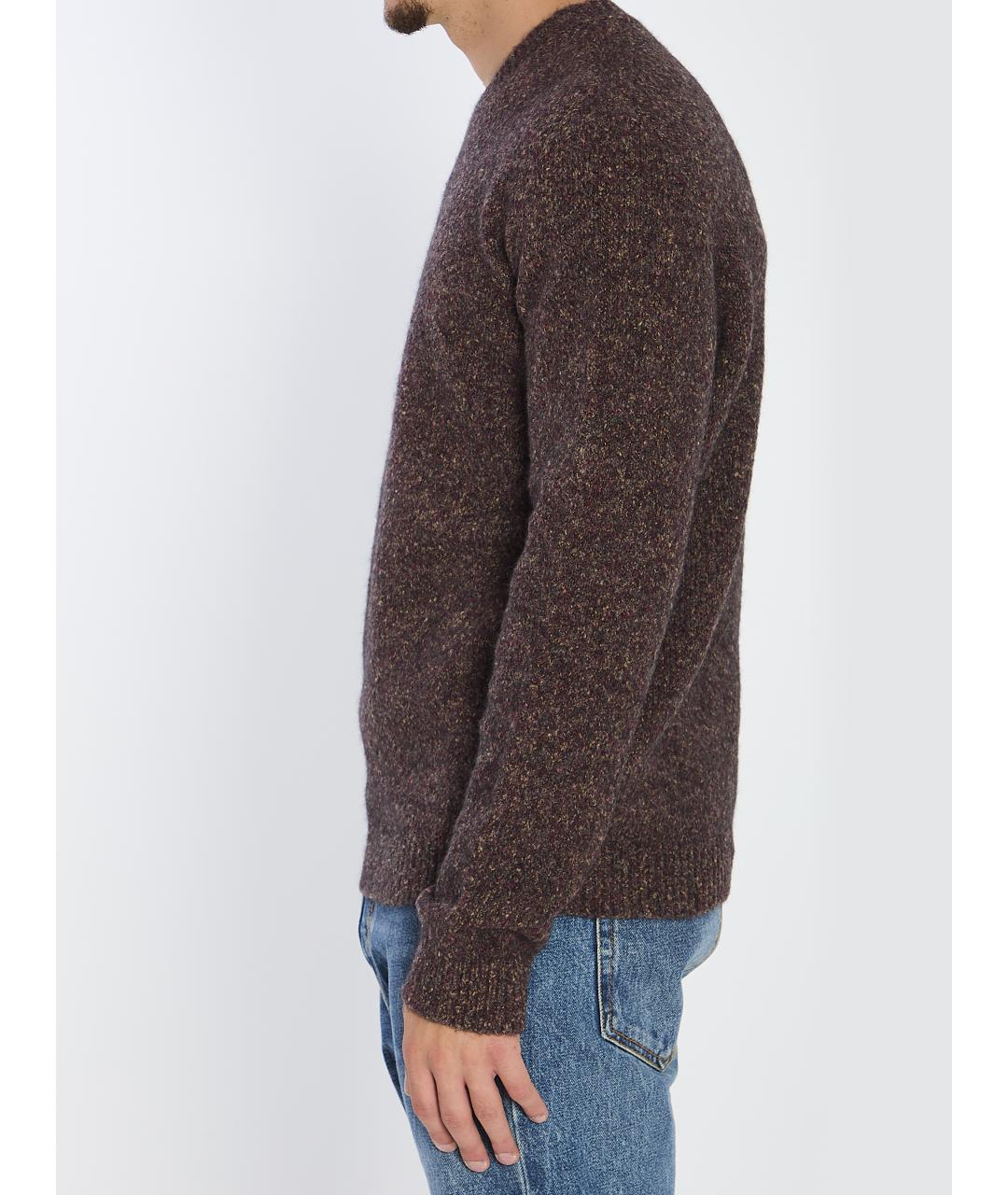 ROBERTO COLLINA Коричневый джемпер / свитер, фото 3