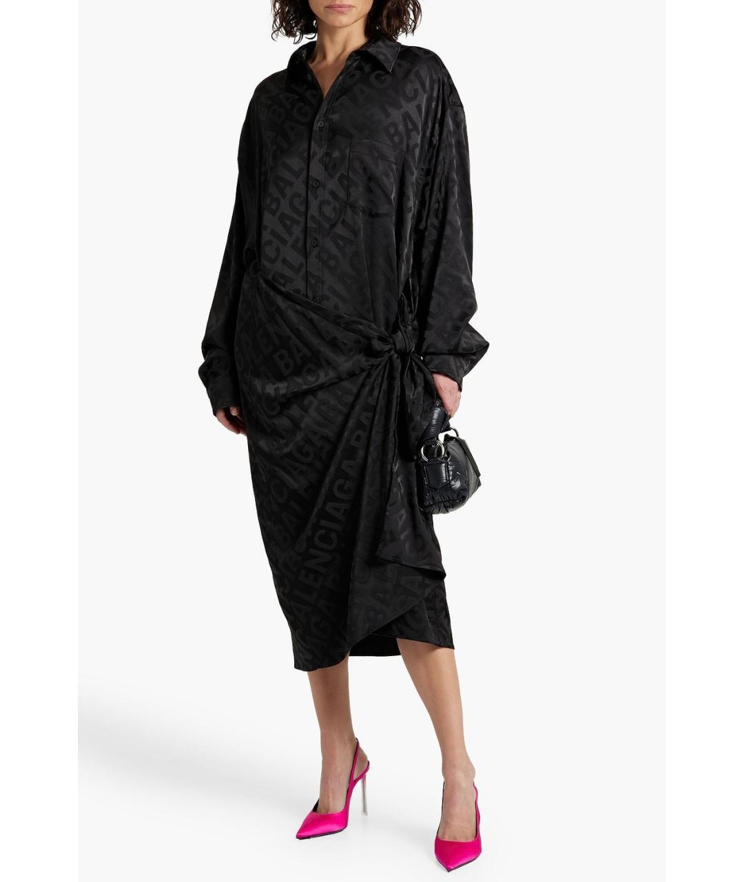 BALENCIAGA Черное коктейльное платье, фото 6