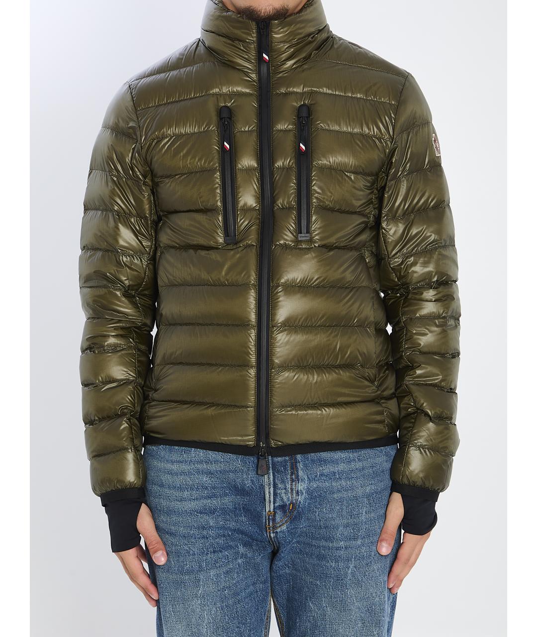 MONCLER GRENOBLE Зеленая полиамидовая куртка, фото 2
