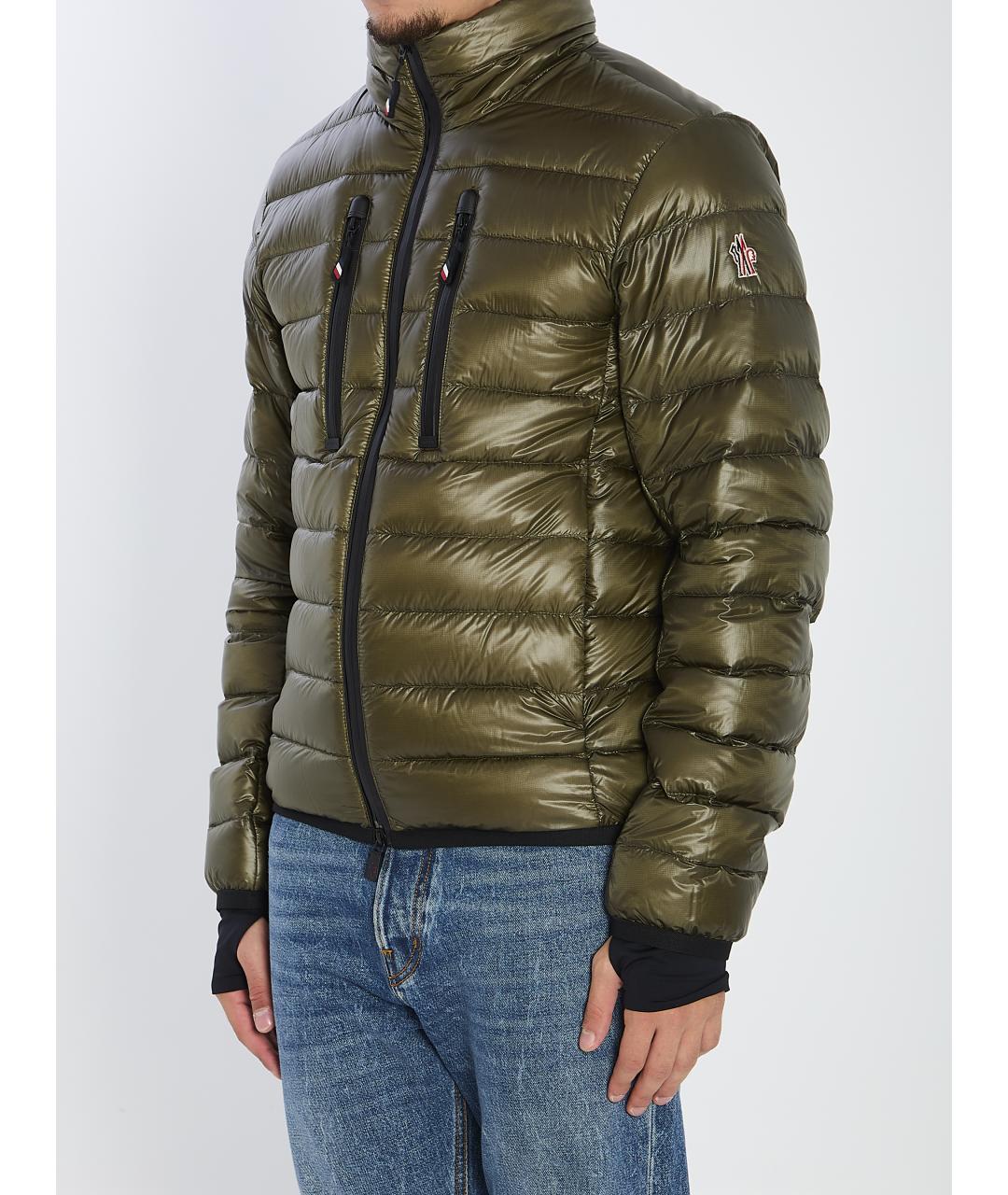 MONCLER GRENOBLE Зеленая полиамидовая куртка, фото 3