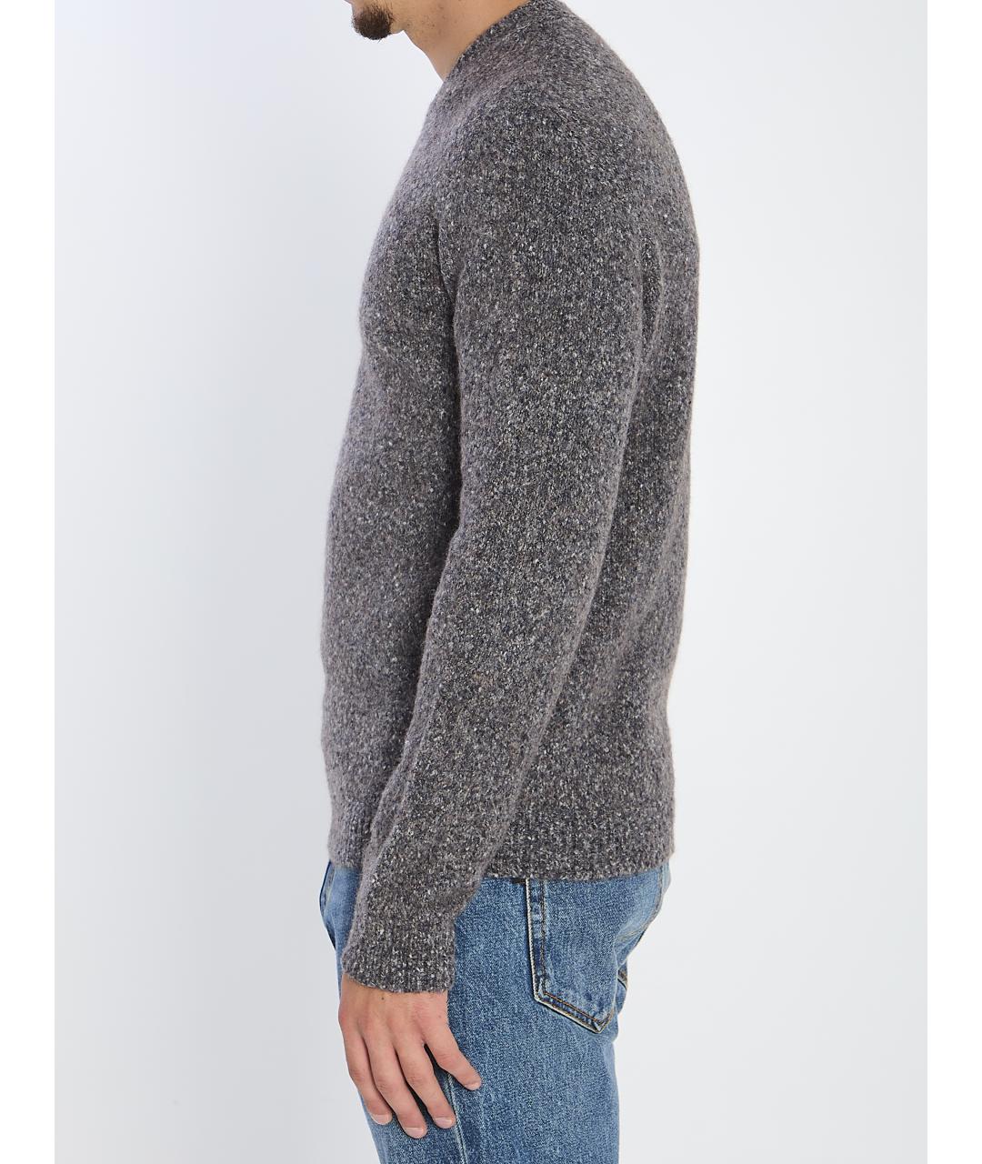 ROBERTO COLLINA Серый хлопковый джемпер / свитер, фото 3