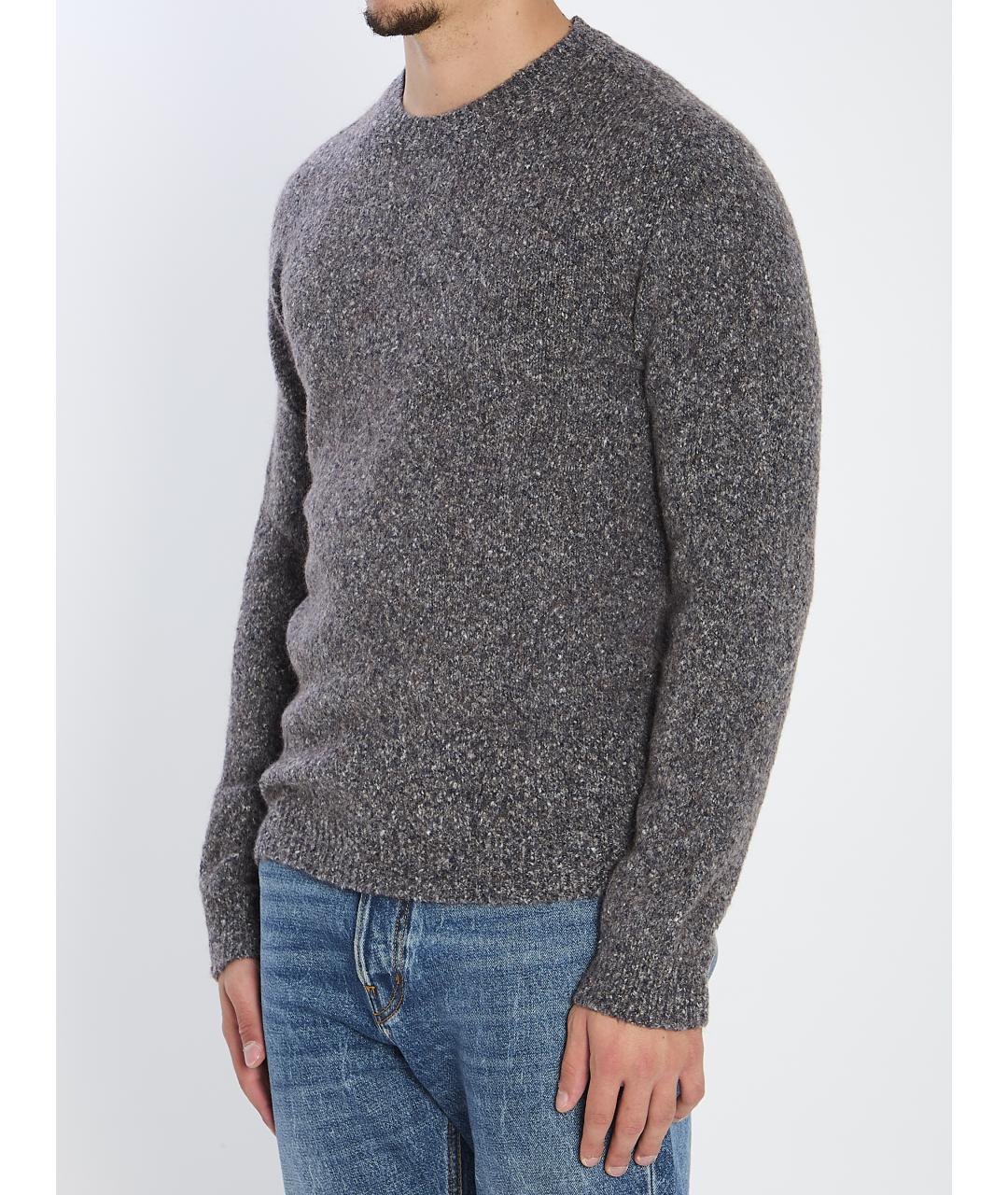 ROBERTO COLLINA Серый хлопковый джемпер / свитер, фото 2