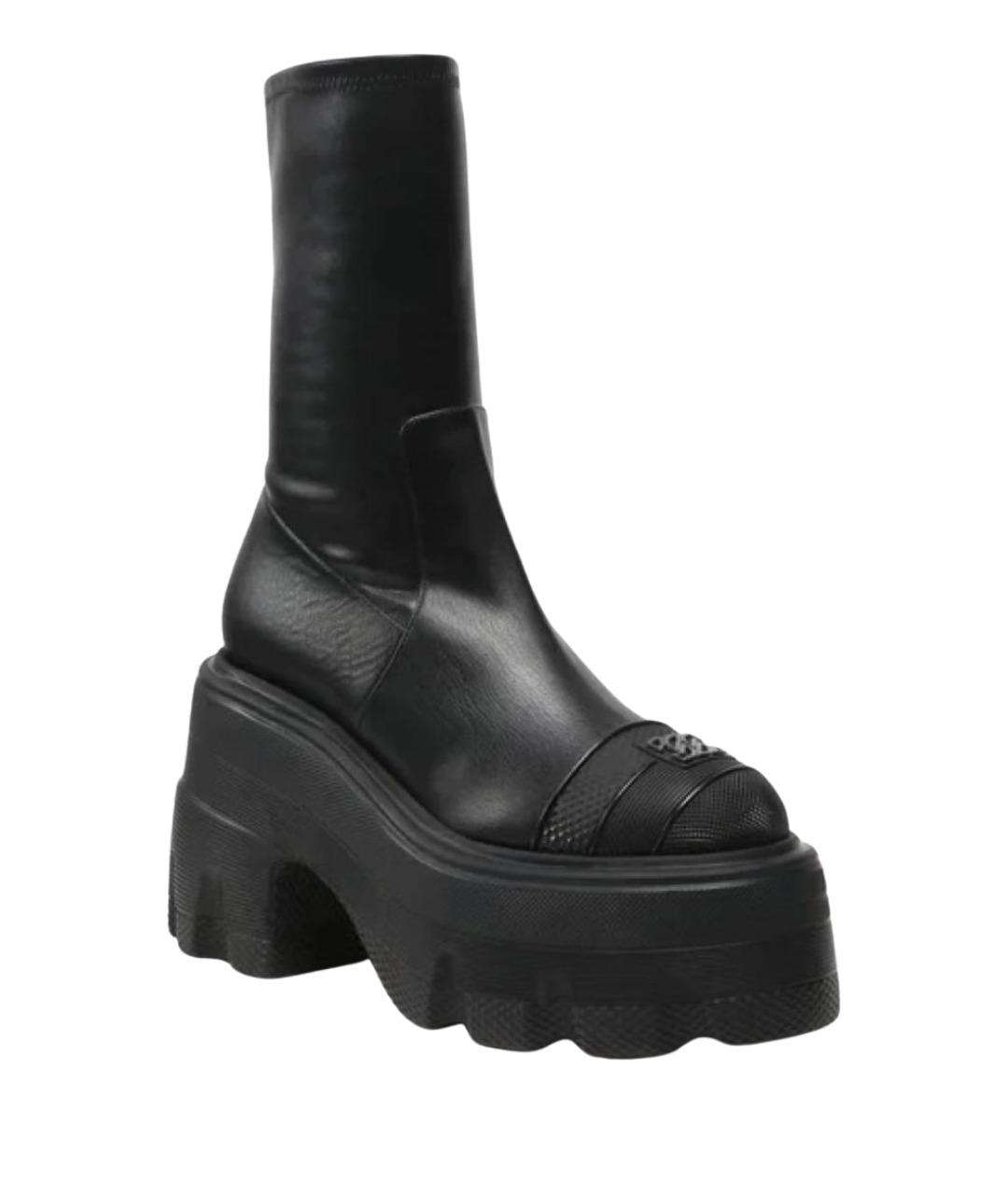 CASADEI Черные кожаные ботинки, фото 1