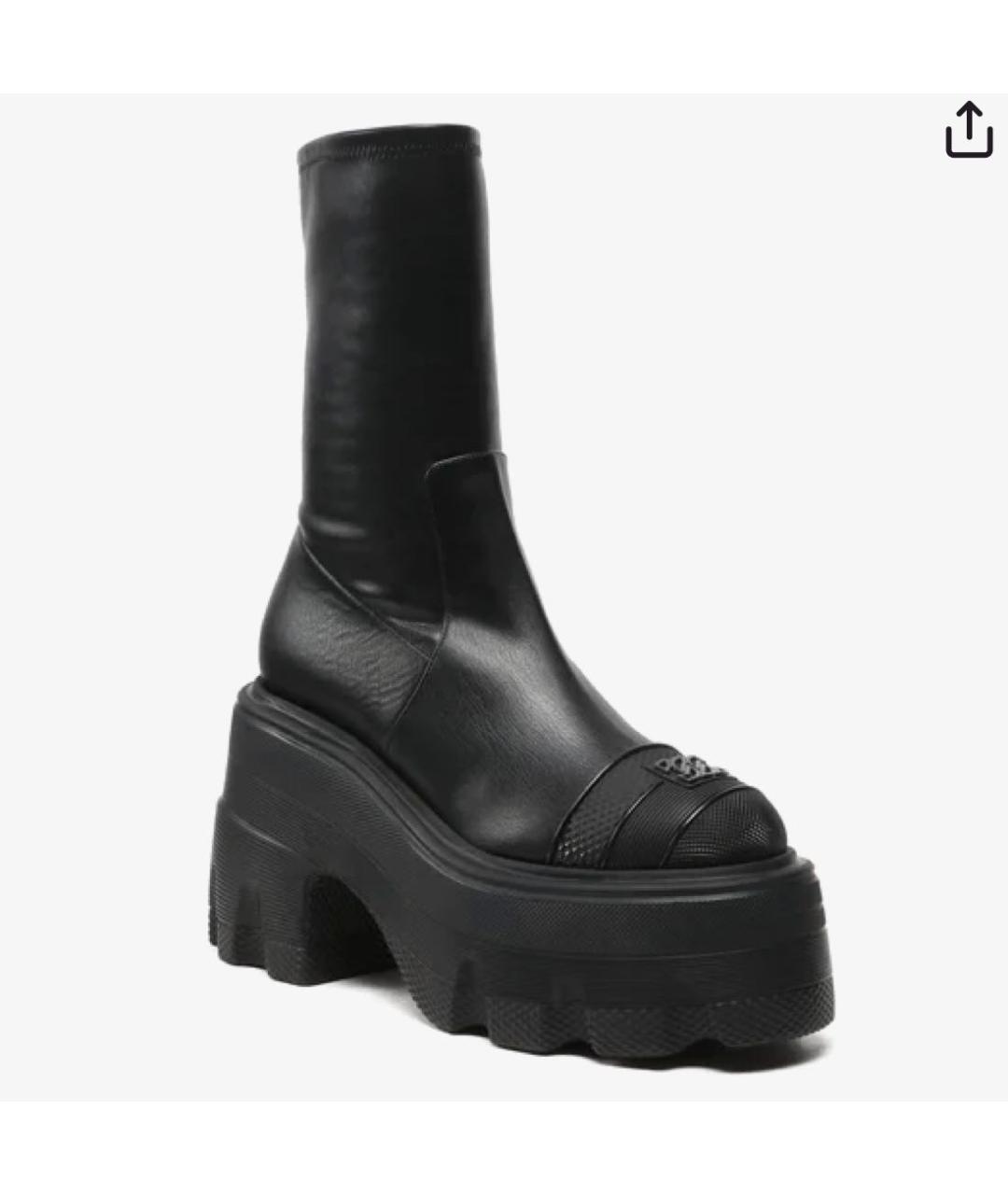 CASADEI Черные кожаные ботинки, фото 6