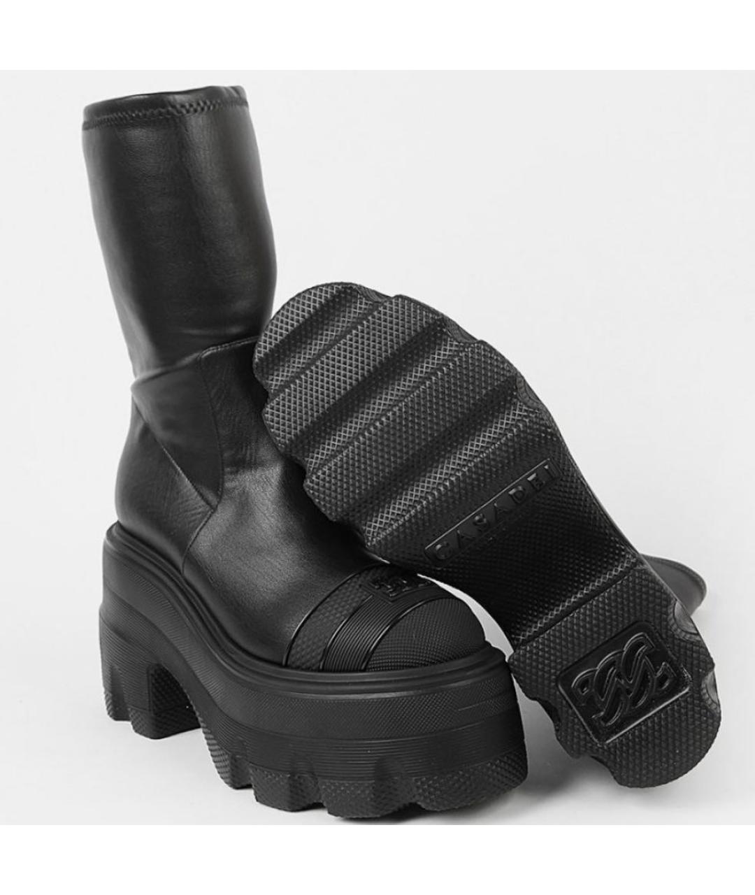 CASADEI Черные кожаные ботинки, фото 4