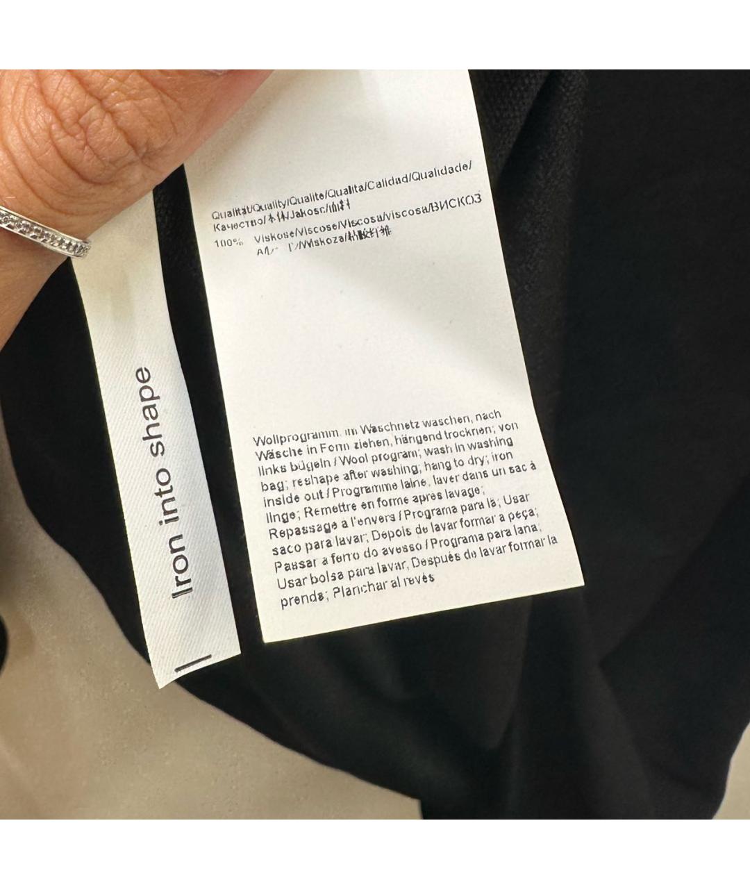 HUGO BOSS Черная вискозная блузы, фото 6