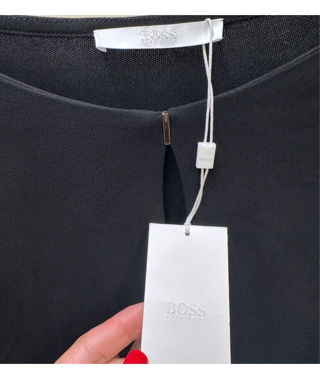 HUGO BOSS Черная вискозная блузы, фото 3