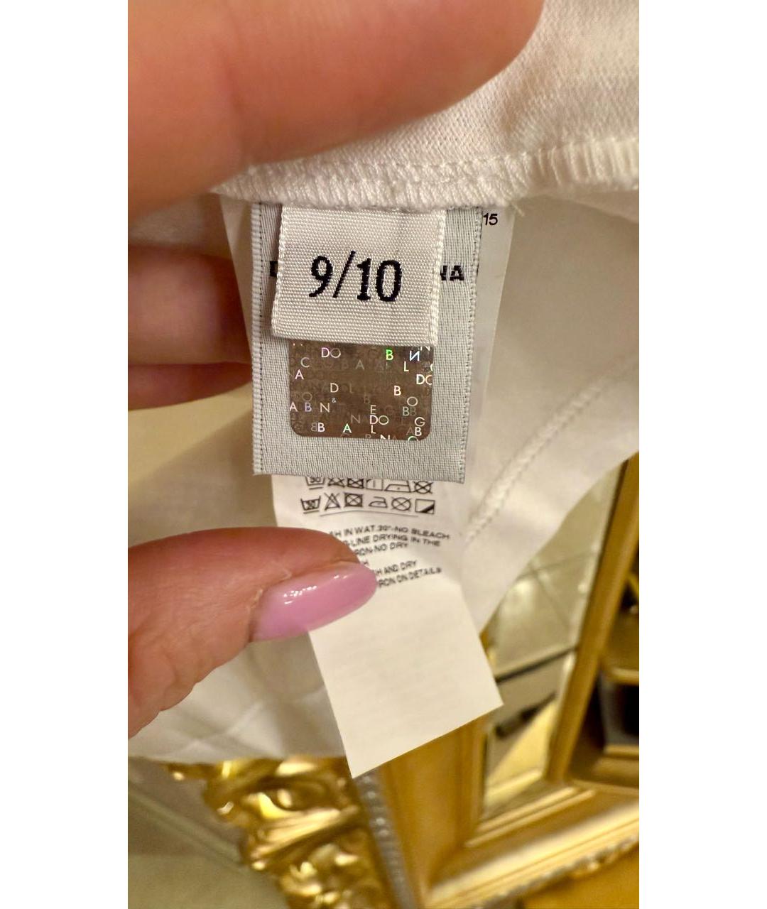DOLCE&GABBANA Белый хлопковый детская футболка / топ, фото 5