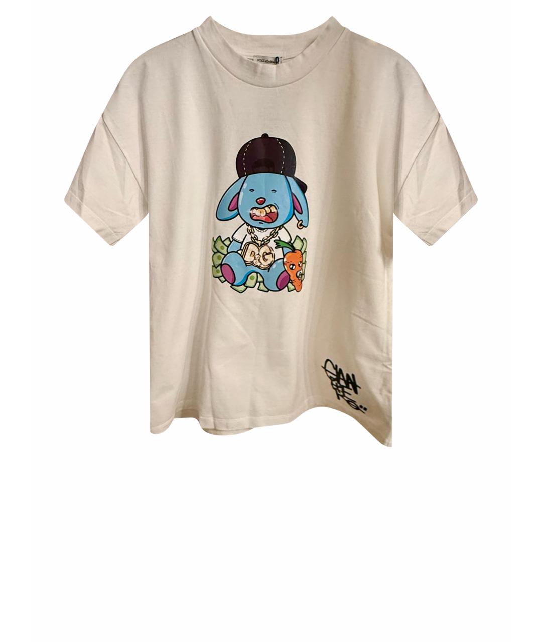 DOLCE&GABBANA Белый хлопковый детская футболка / топ, фото 1
