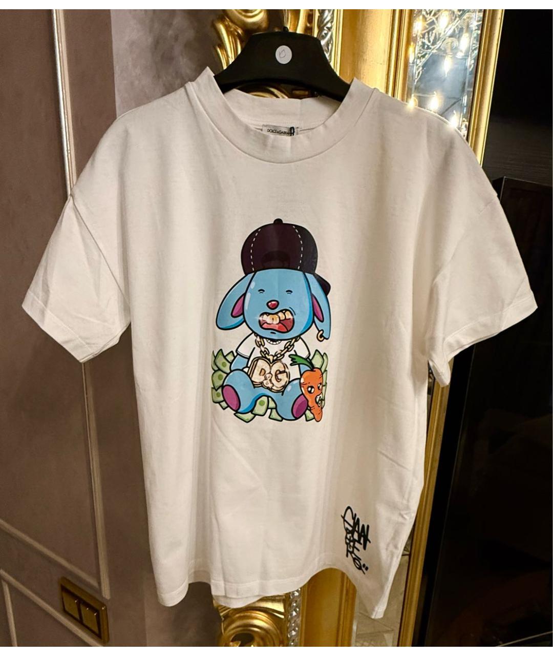 DOLCE&GABBANA Белый хлопковый детская футболка / топ, фото 7