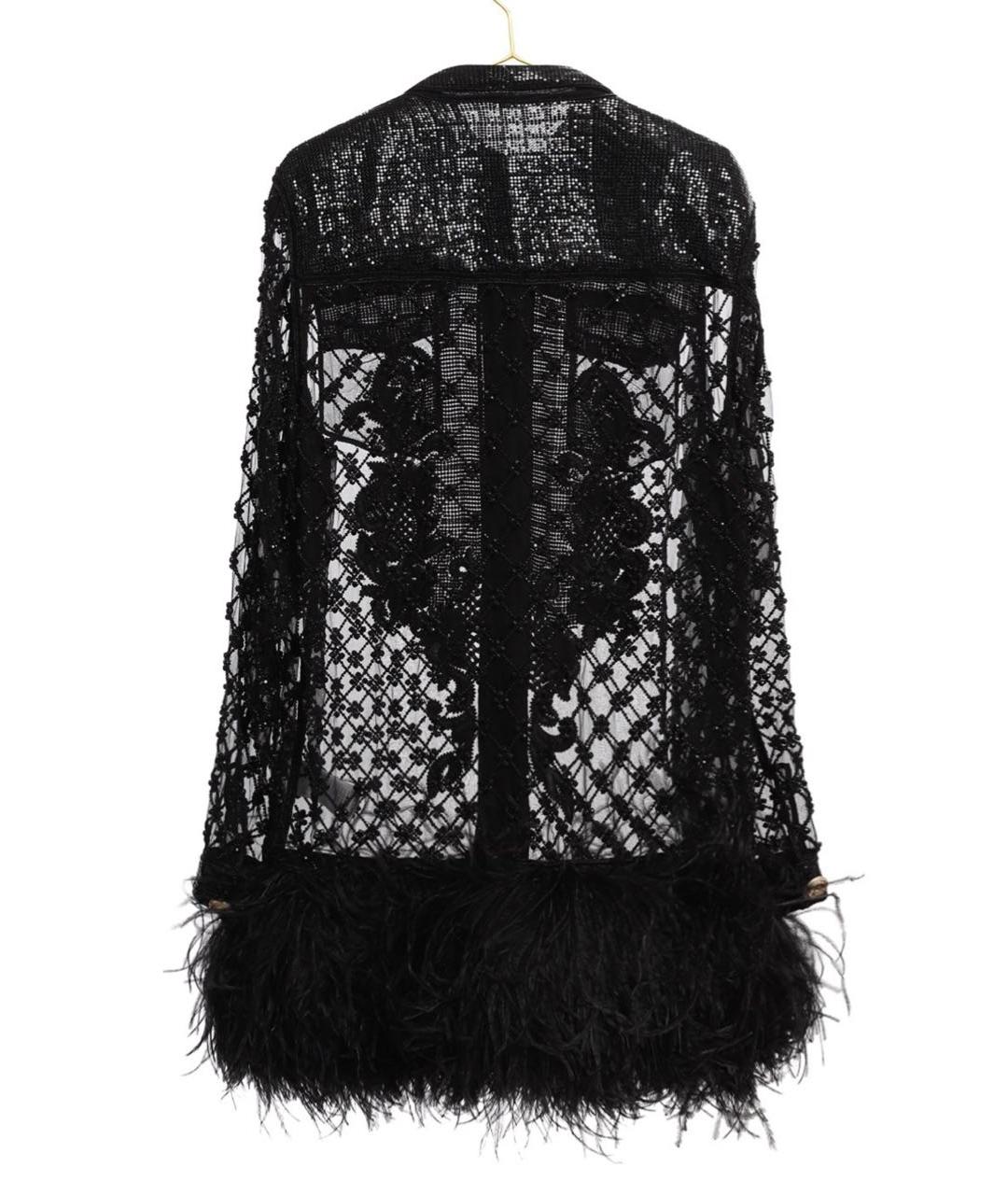BALMAIN Черное шелковое коктейльное платье, фото 2