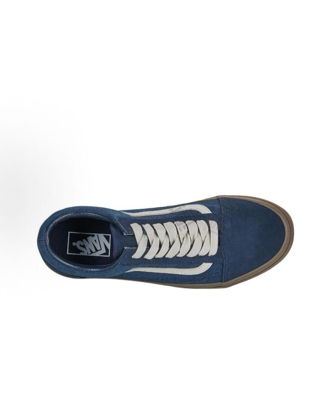 VANS Темно-синие текстильные кроссовки, фото 3