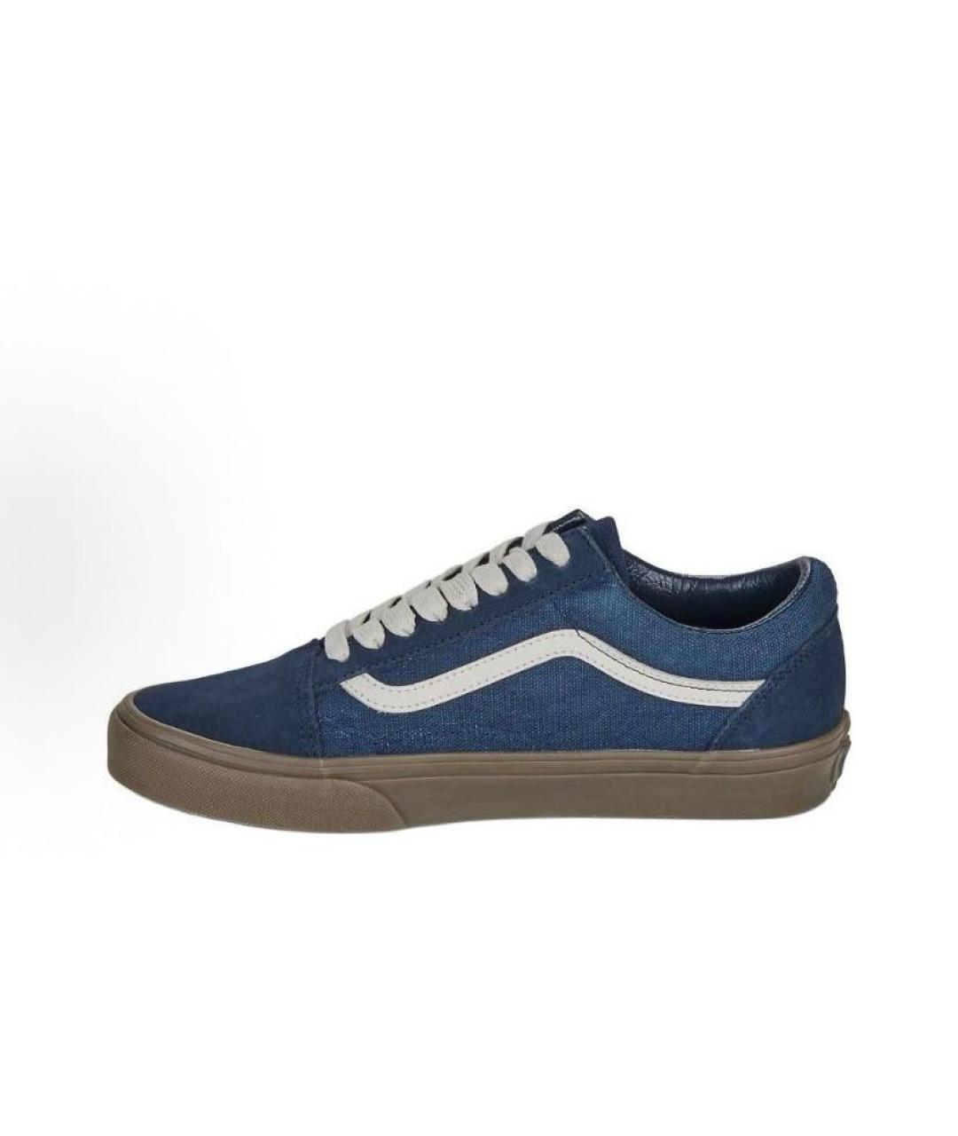 VANS Темно-синие текстильные кроссовки, фото 2