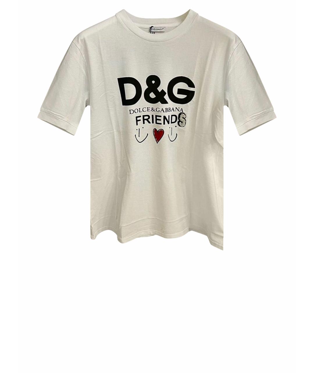 DOLCE&GABBANA Белый хлопковый детская футболка / топ, фото 1