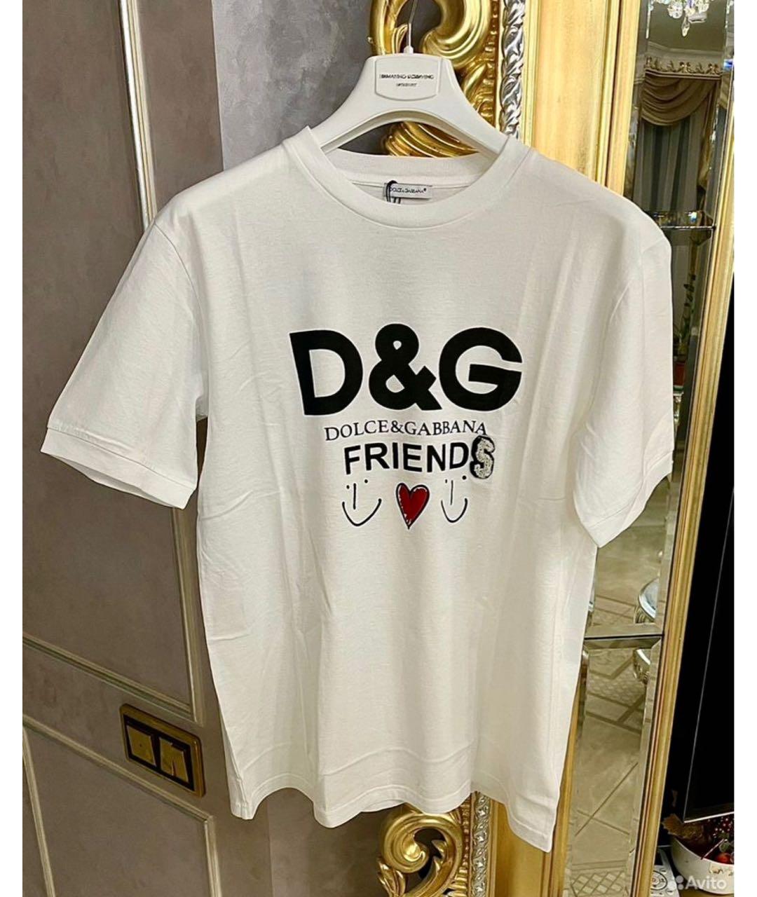 DOLCE&GABBANA Белый хлопковый детская футболка / топ, фото 6