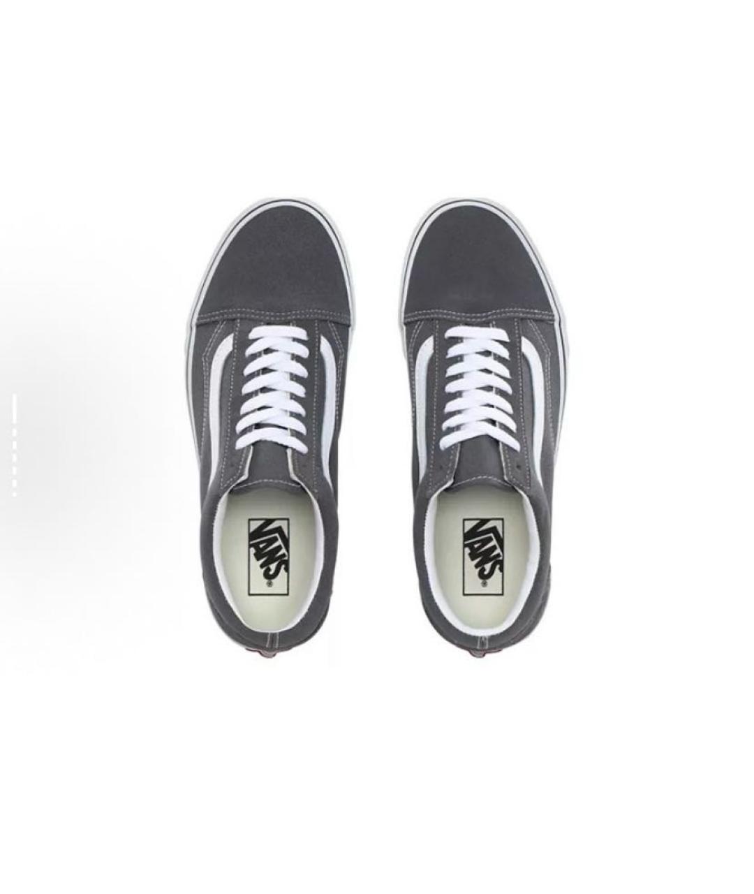 VANS Серые замшевые кроссовки, фото 4