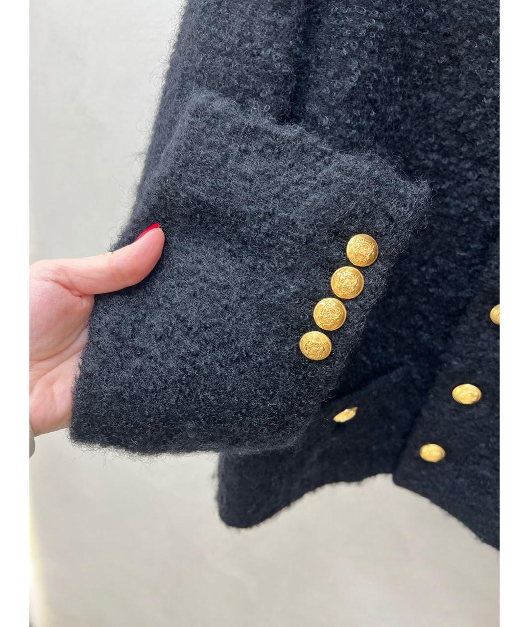 CELINE Черный шерстяной жакет/пиджак, фото 4