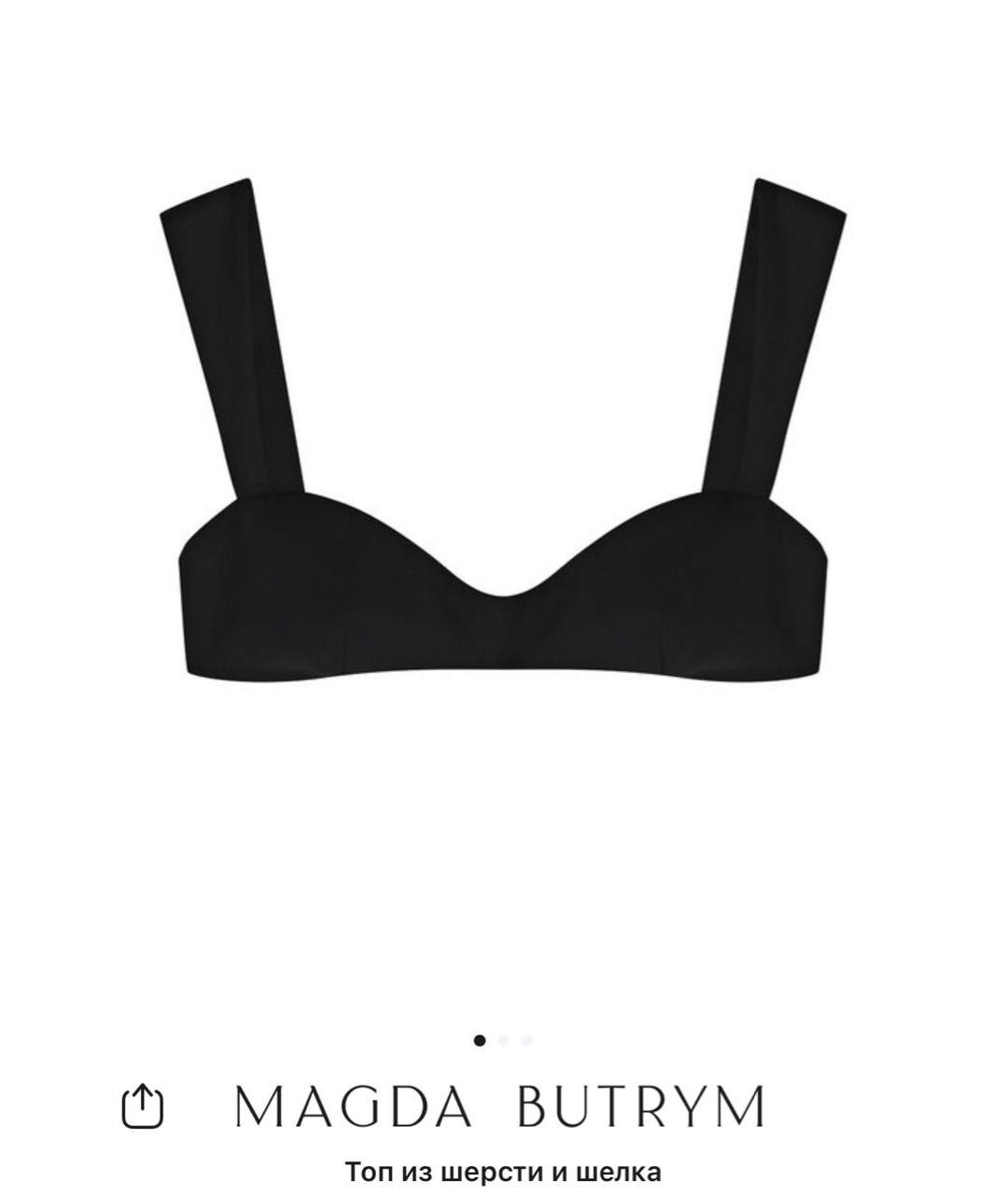 MAGDA BUTRYM Черная блузы, фото 4