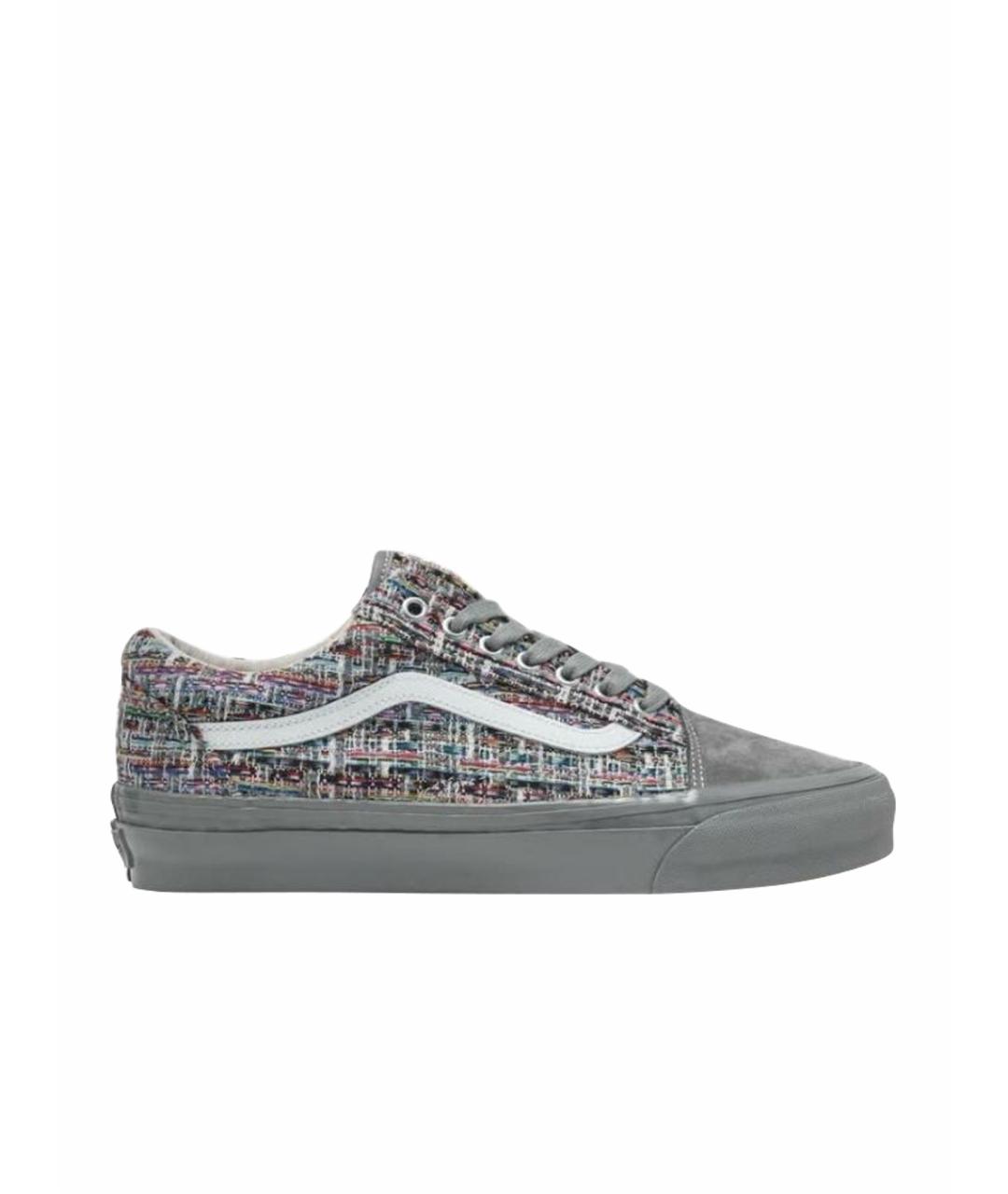 VANS Серые текстильные кроссовки, фото 6