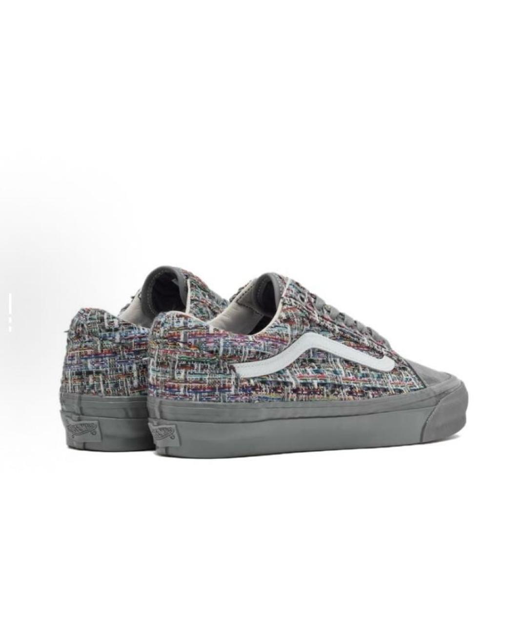 VANS Серые текстильные кроссовки, фото 4