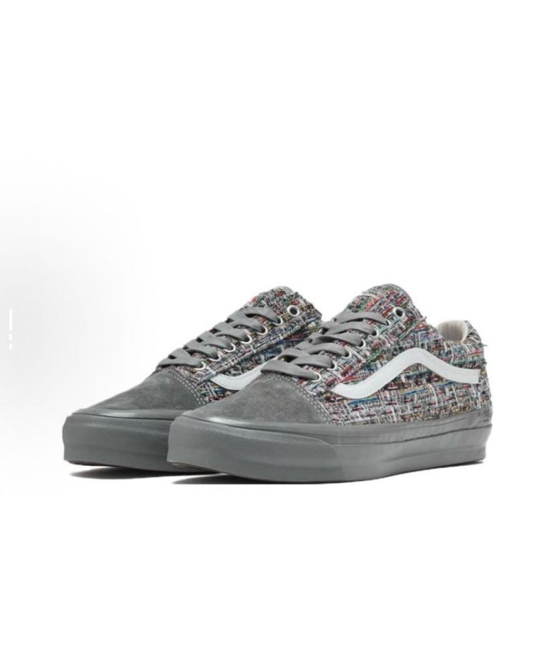 VANS Серые текстильные кроссовки, фото 3