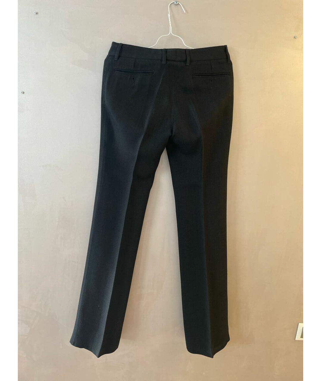 DOLCE&GABBANA Черные вискозные прямые брюки, фото 2