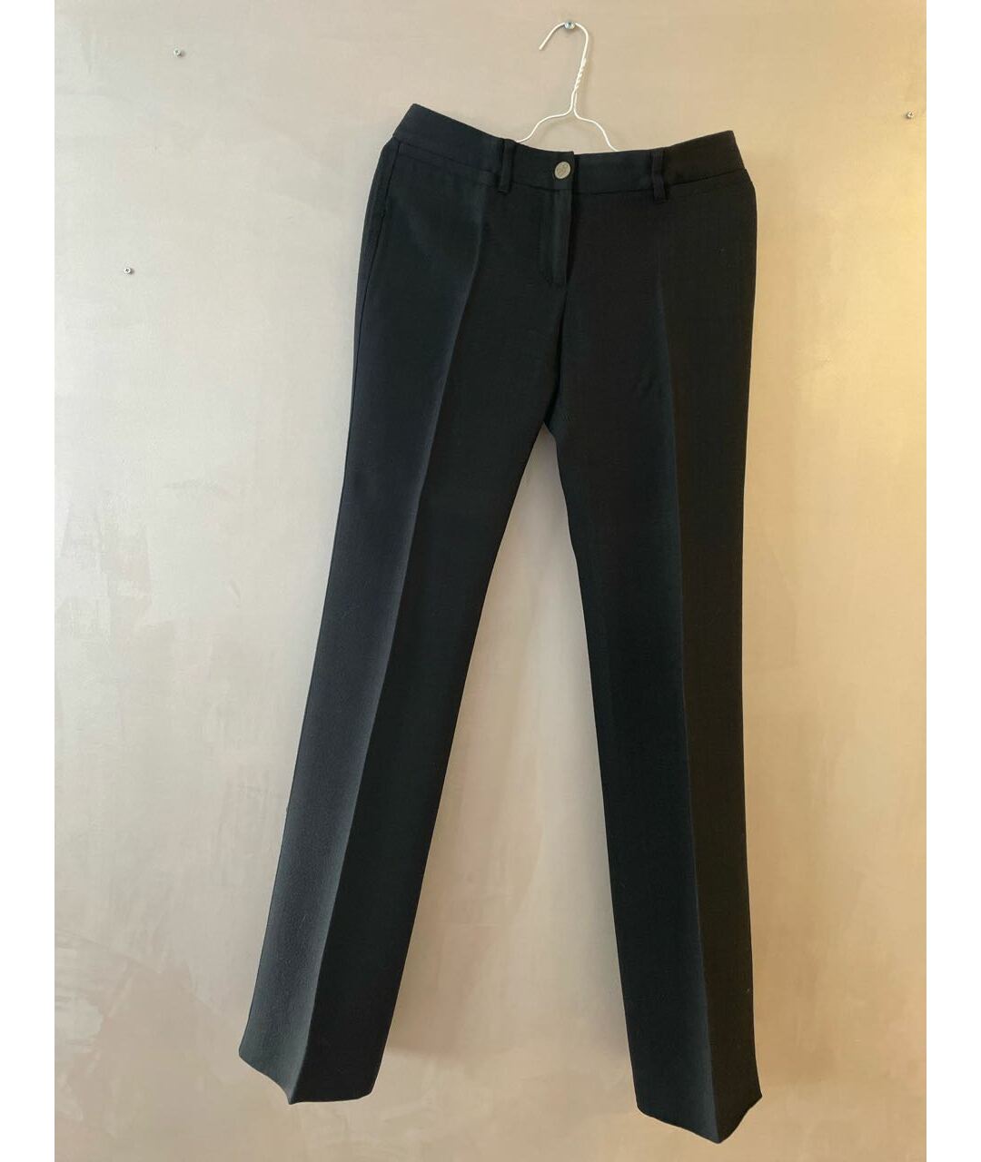 DOLCE&GABBANA Черные вискозные прямые брюки, фото 9