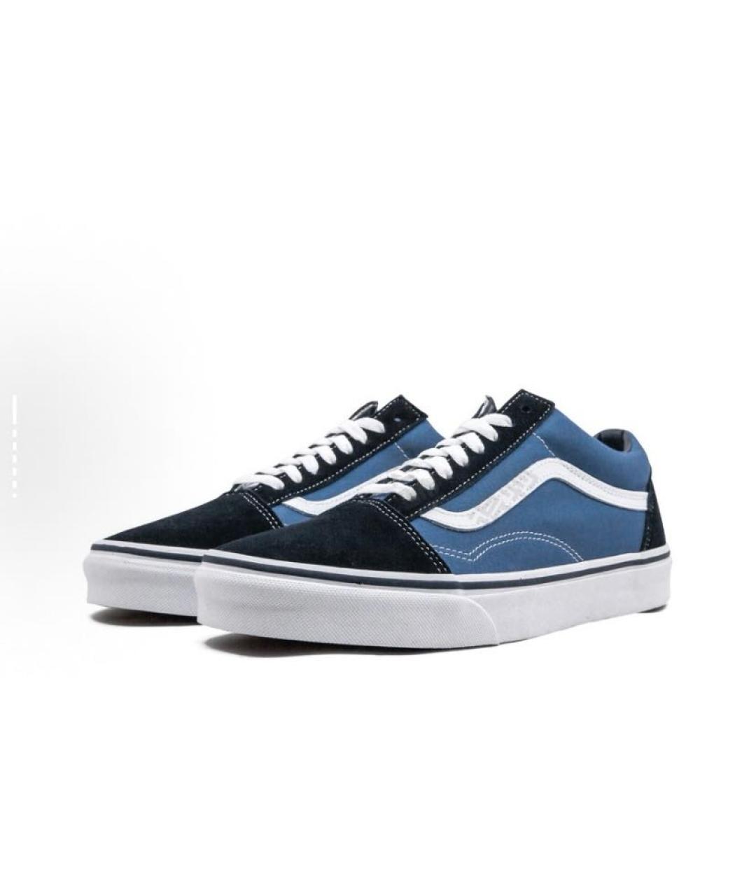 VANS Синие текстильные кроссовки, фото 3